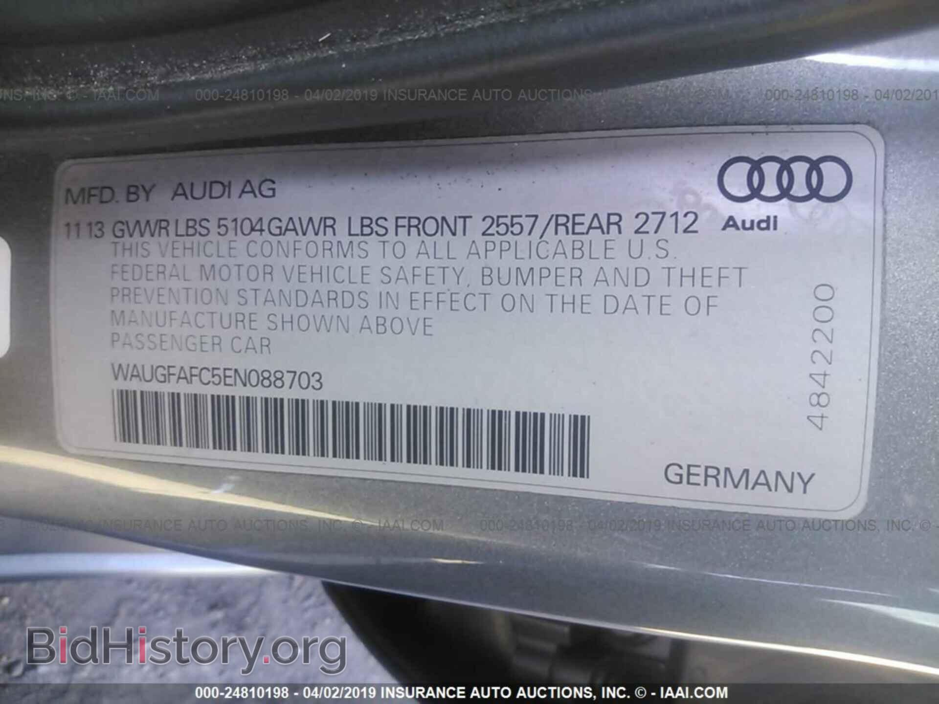 2014 AUDI A6 - VIN: WAUGFAFC5EN088703 - Photo 9