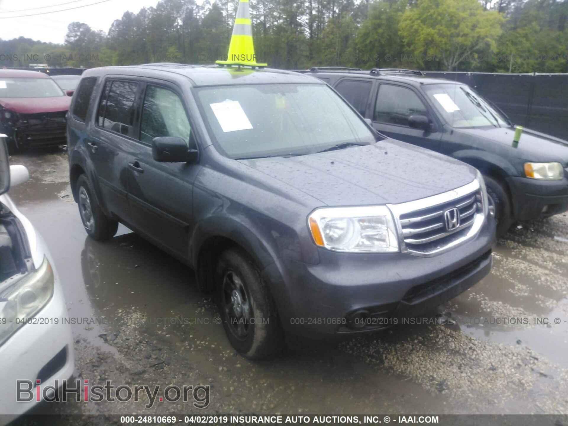 Photo 5FNYF3H26EB006001 - HONDA PILOT 2014