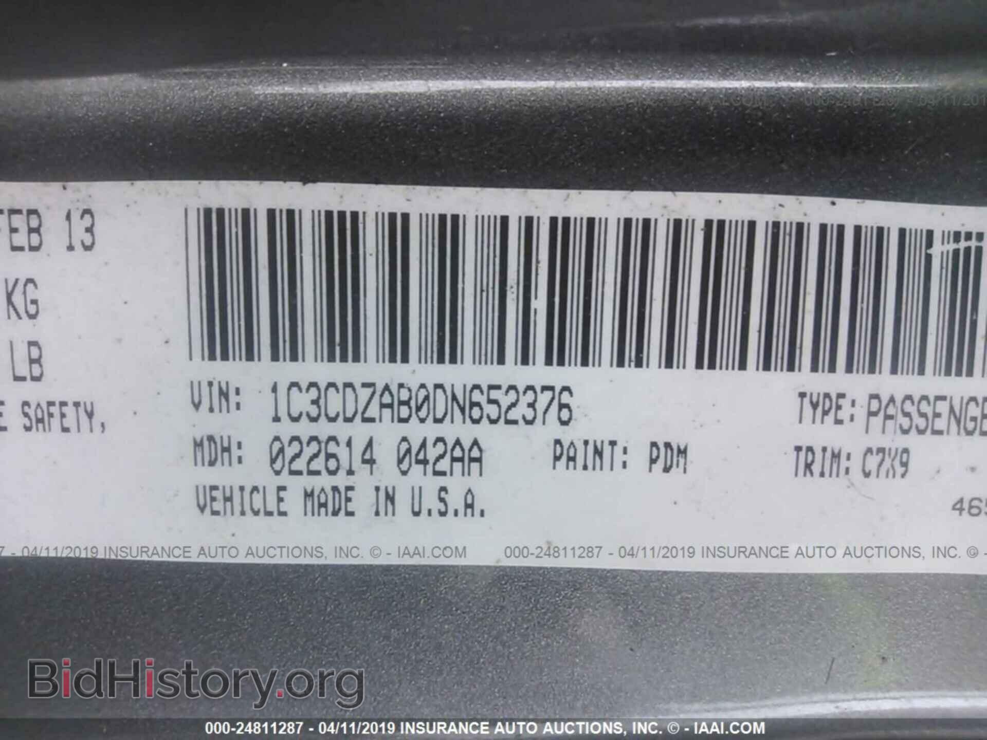 2013 DODGE AVENGER - VIN: 1C3CDZAB0DN652376 - Фото 9