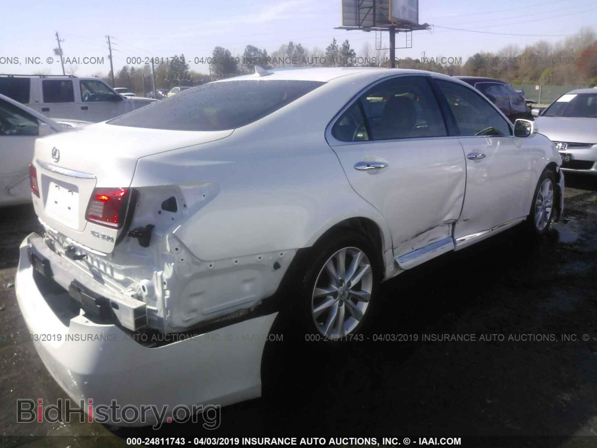 2012 LEXUS ES - VIN: JTHBK1EG1C2501193 - Фото 4