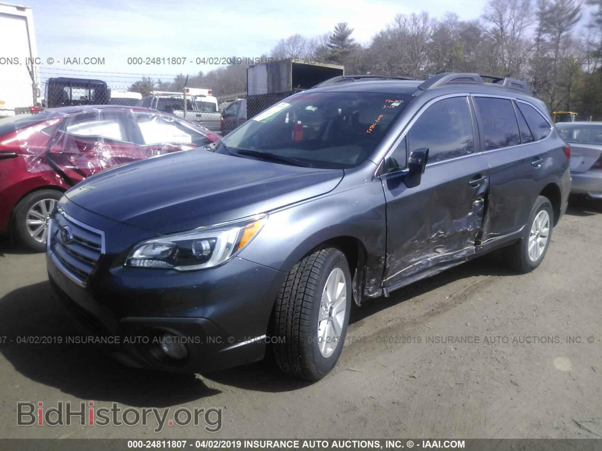 2016 SUBARU OUTBACK - VIN: 4S4BSAHC4G3208992 - Фото 2