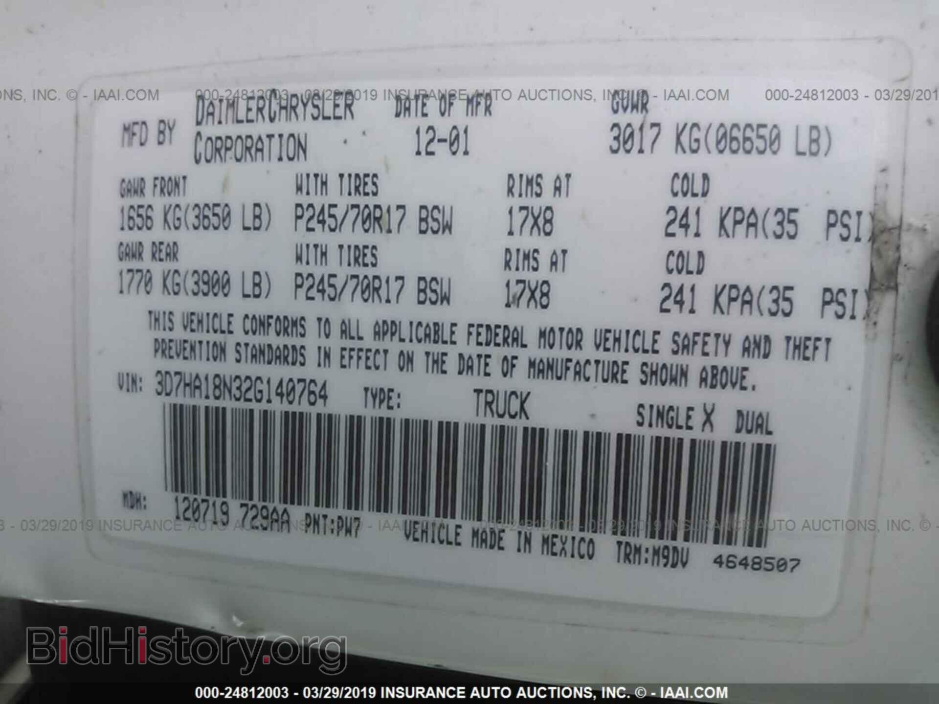 2002 DODGE RAM 1500 - VIN: 3D7HA18N32G140764 - Photo 9