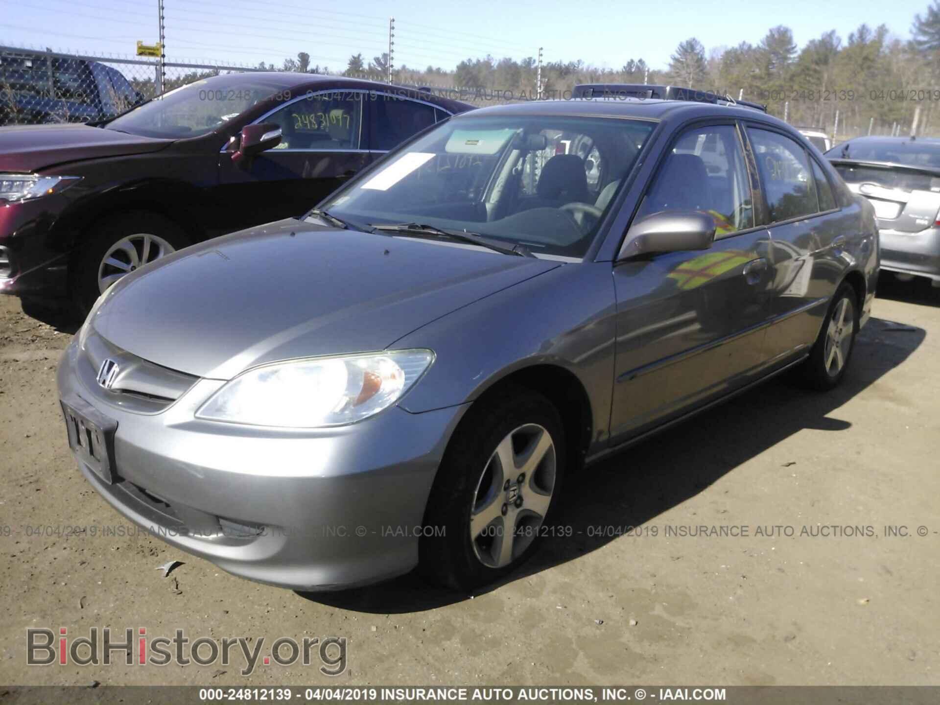 2005 HONDA CIVIC - VIN: 2HGES26775H597376 - Фото 2