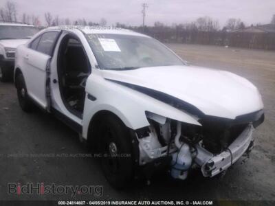 2017 Ford TAURUS Police Interceptor, белый — VIN 1FAHP2MK9HG124136, IAAI