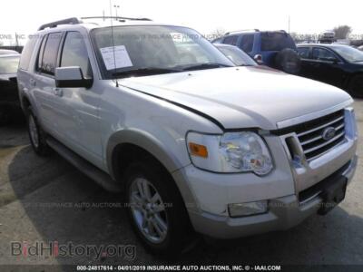 2010 Ford EXPLORER Eddie Bauer, white — VIN 1FMEU7EEXAUA39756, IAAI
