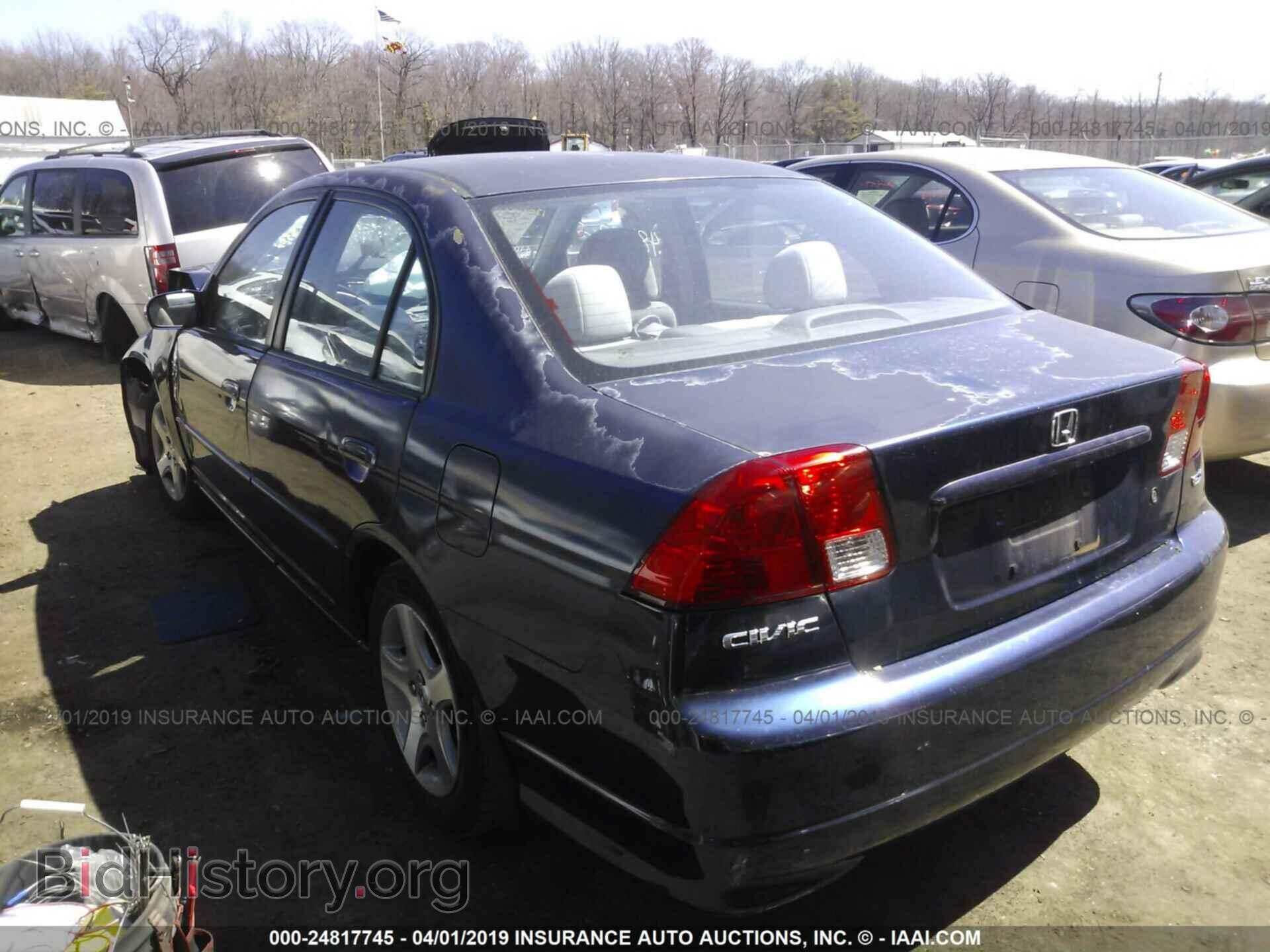 2005 HONDA CIVIC - VIN: 2HGES26725H565452 - Фото 3