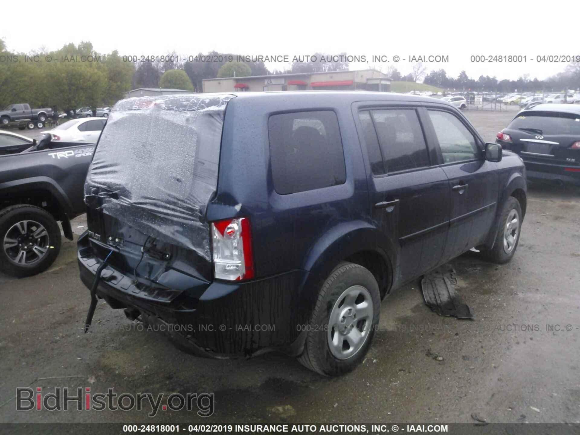 2012 HONDA PILOT - VIN: 5FNYF3H29CB002568 - Фото 4