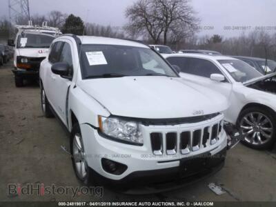 2012 Jeep COMPASS Sport, белый — VIN 1C4NJCBAXCD559367, IAAI