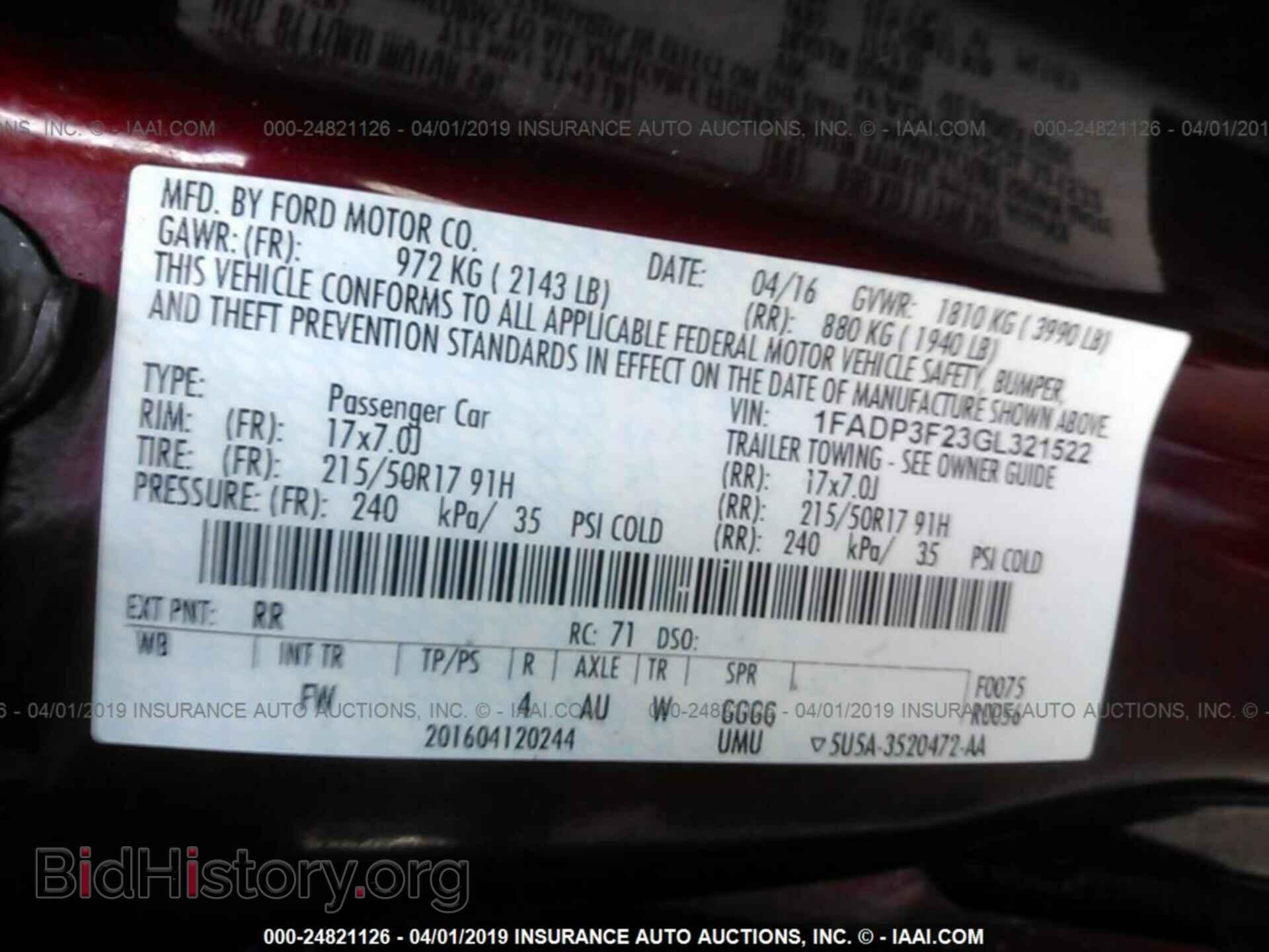 2016 FORD FOCUS - VIN: 1FADP3F23GL321522 - Photo 9