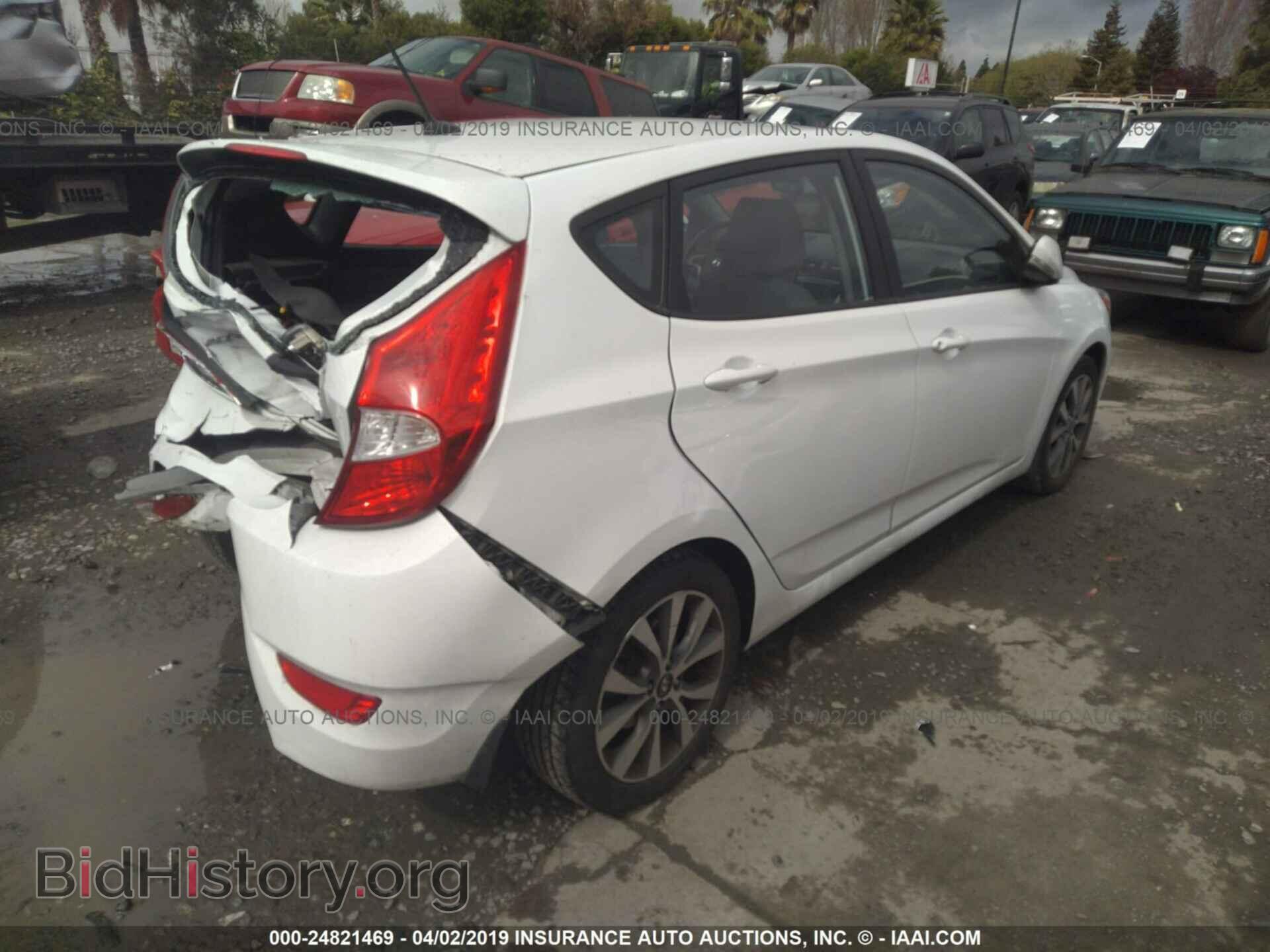 2015 HYUNDAI ACCENT - VIN: KMHCU5AE1FU201640 - Фото 4