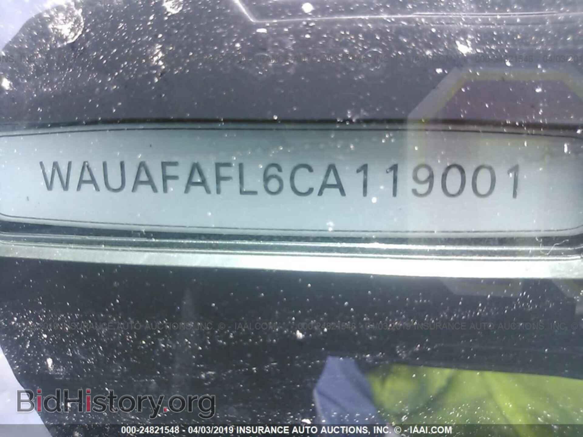 2012 AUDI A4 - VIN: WAUAFAFL6CA119001 - Фото 9