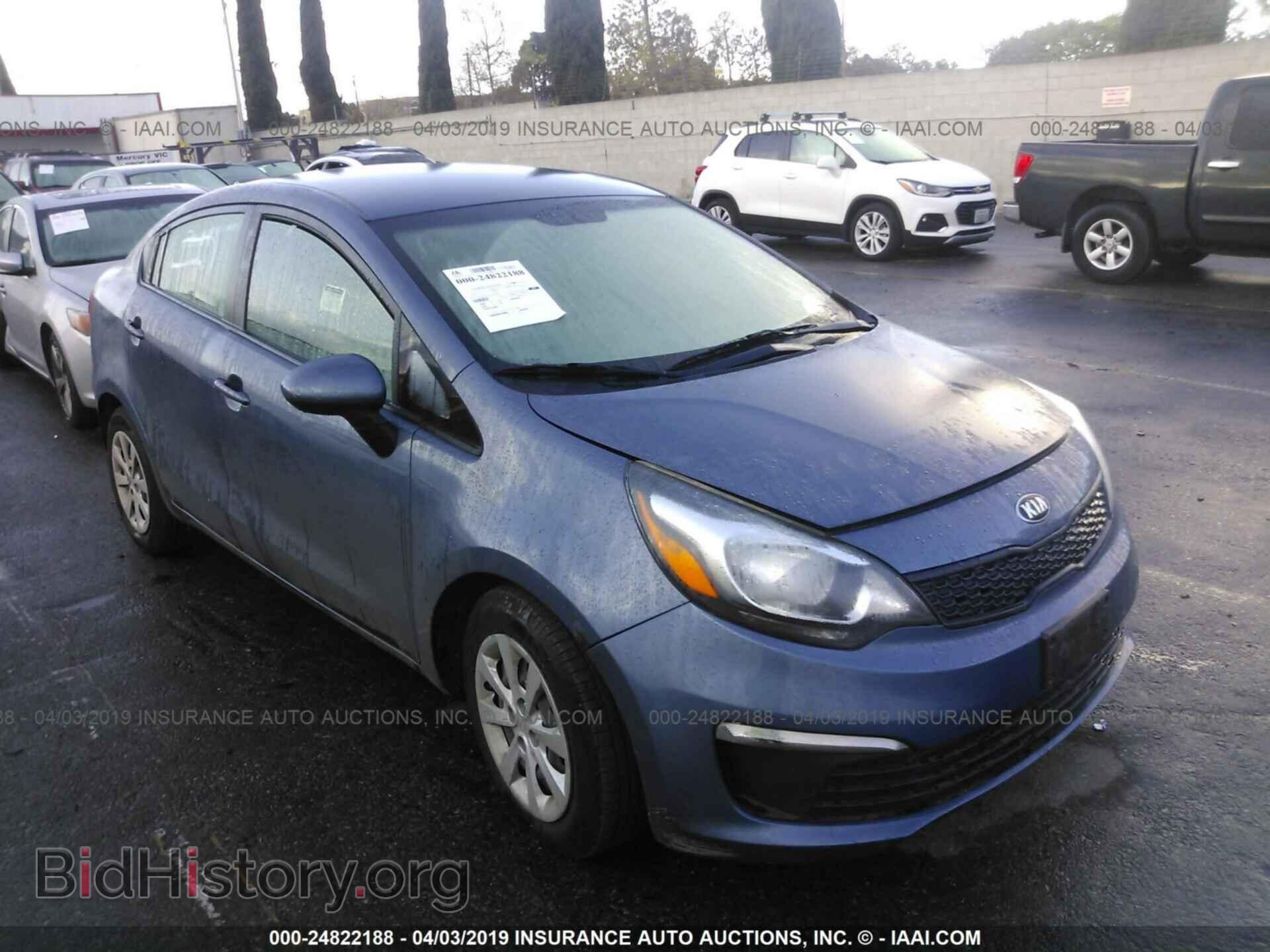 Фотография KNADM4A3XG6638413 - KIA RIO 2016