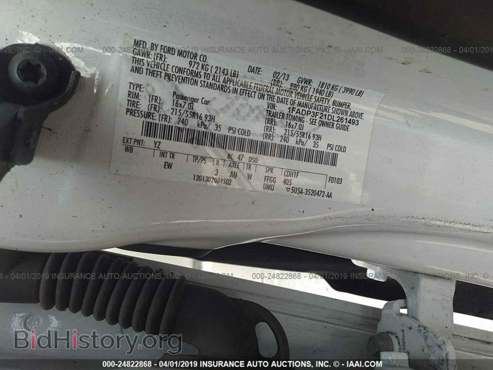 2013 FORD FOCUS - VIN: 1FADP3F21DL261493 - Photo 9