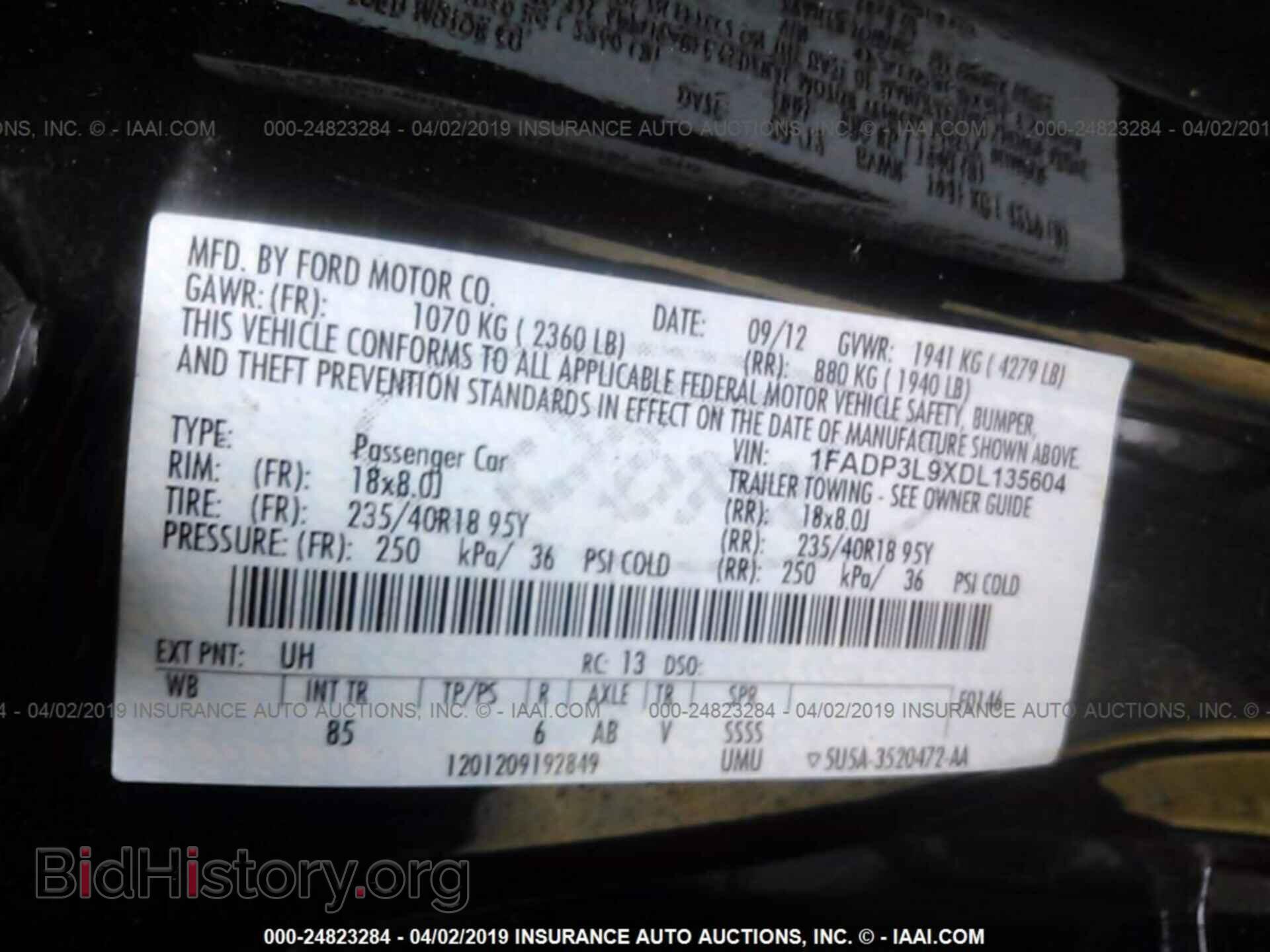 2013 FORD FOCUS - VIN: 1FADP3L9XDL135604 - Photo 9