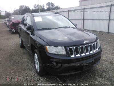 2012 Jeep COMPASS Sport, black — VIN 1C4NJCBA6CD503443, IAAI