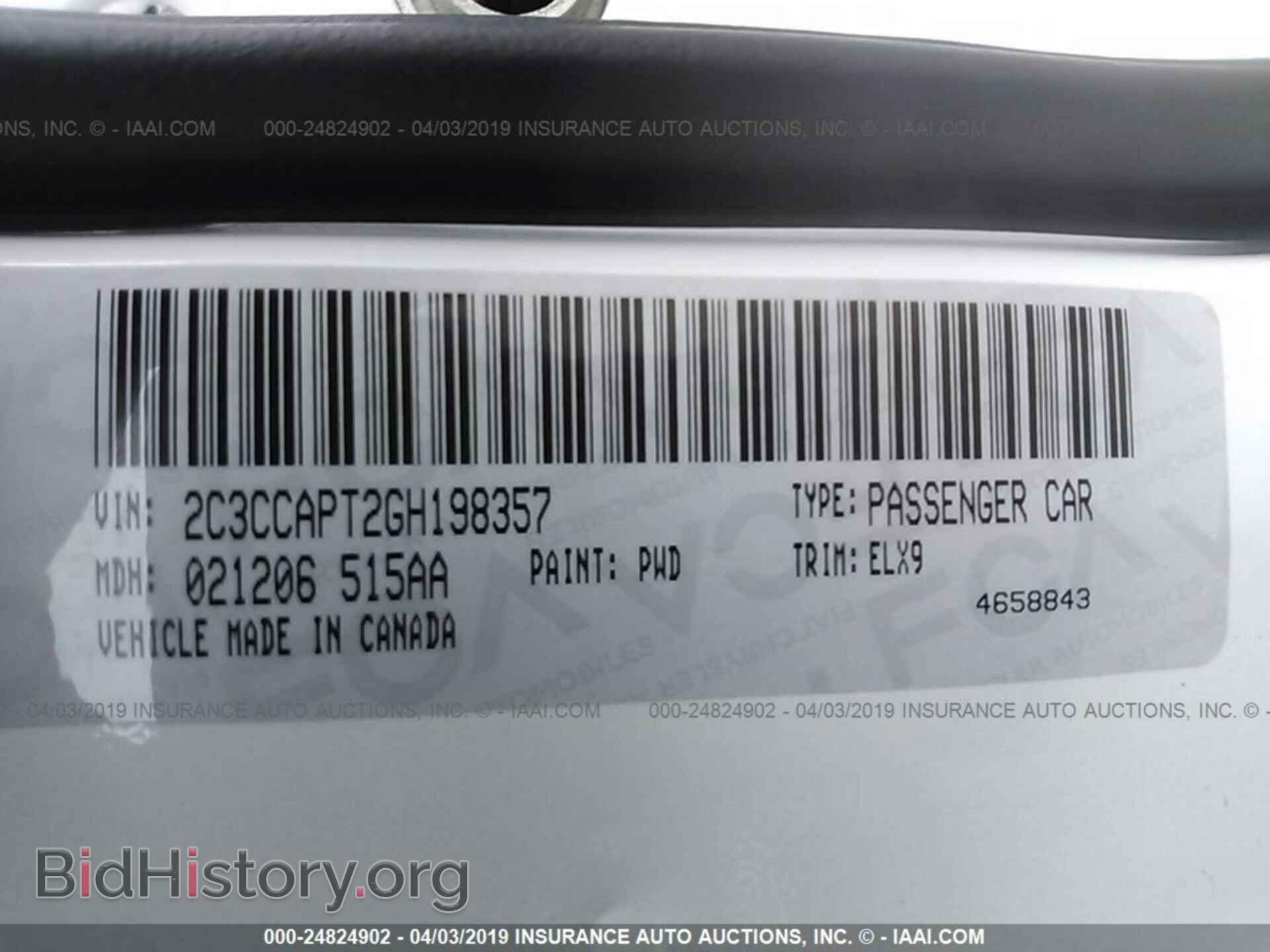 2016 CHRYSLER 300C - VIN: 2C3CCAPT2GH198357 - Фото 9