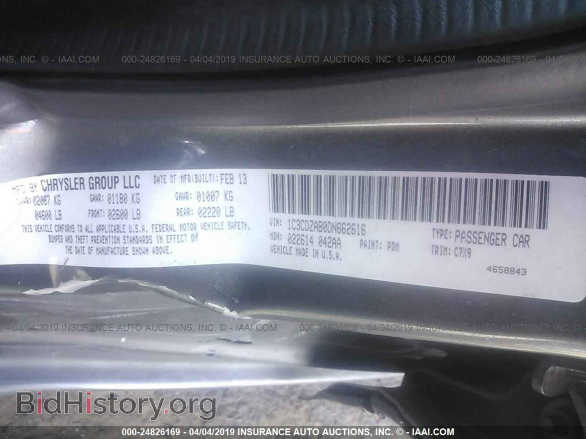 2013 DODGE AVENGER - VIN: 1C3CDZAB0DN662616 - Фото 9