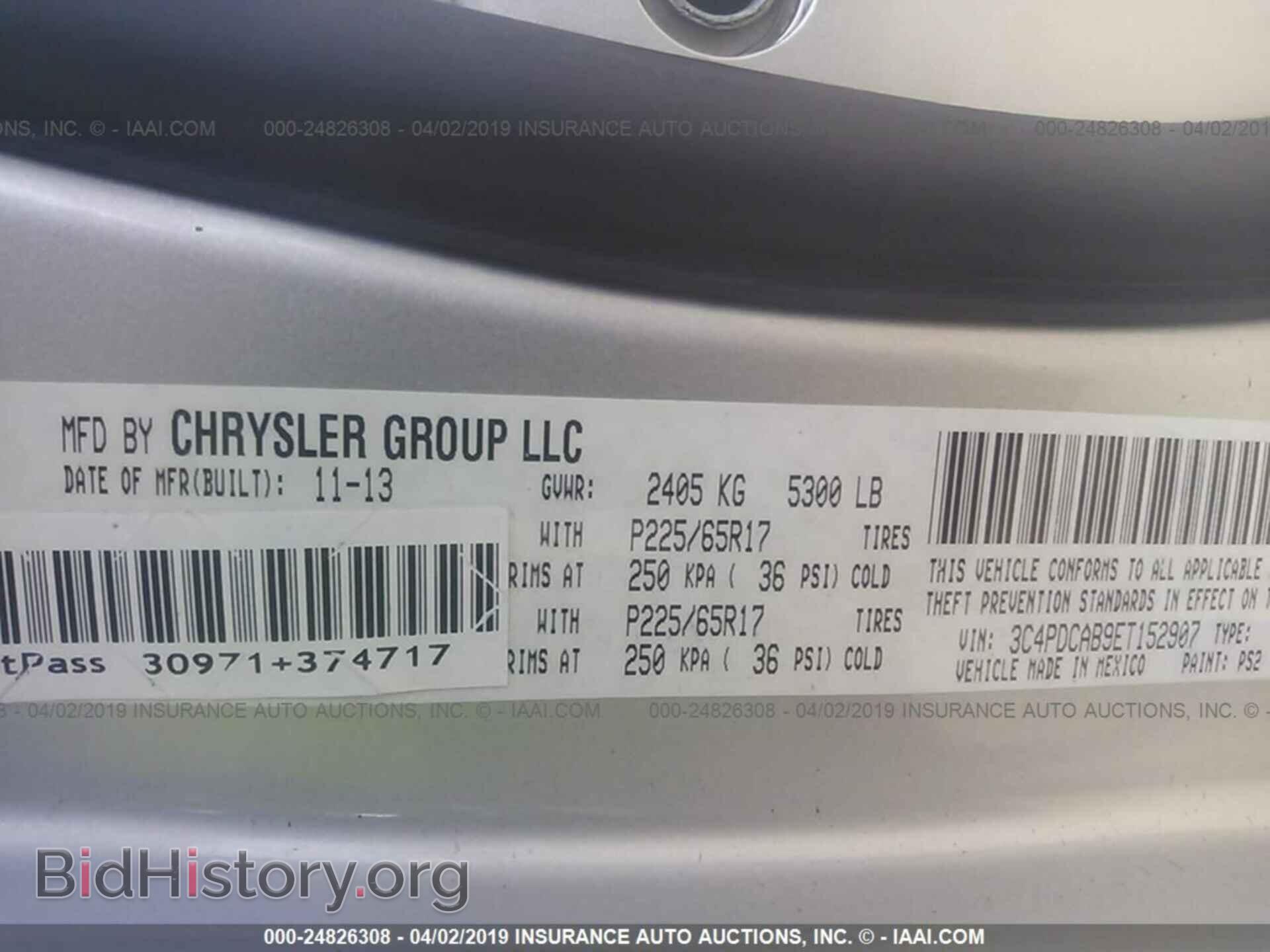 2014 DODGE JOURNEY - VIN: 3C4PDCAB9ET152907 - Photo 9