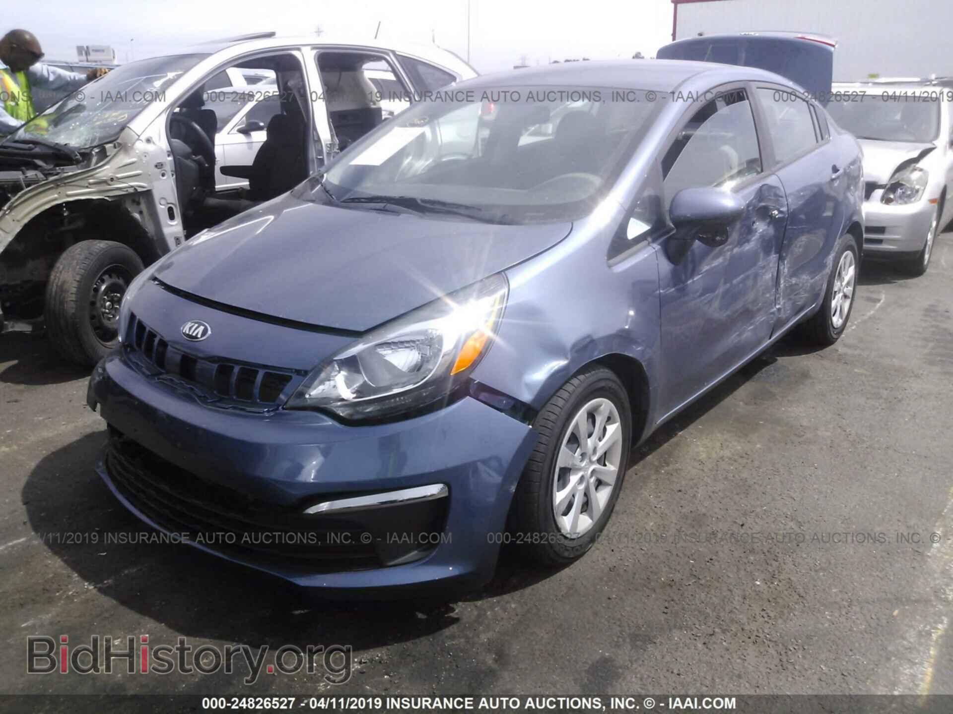 2016 KIA RIO - VIN: KNADM4A39G6677574 - Фото 2