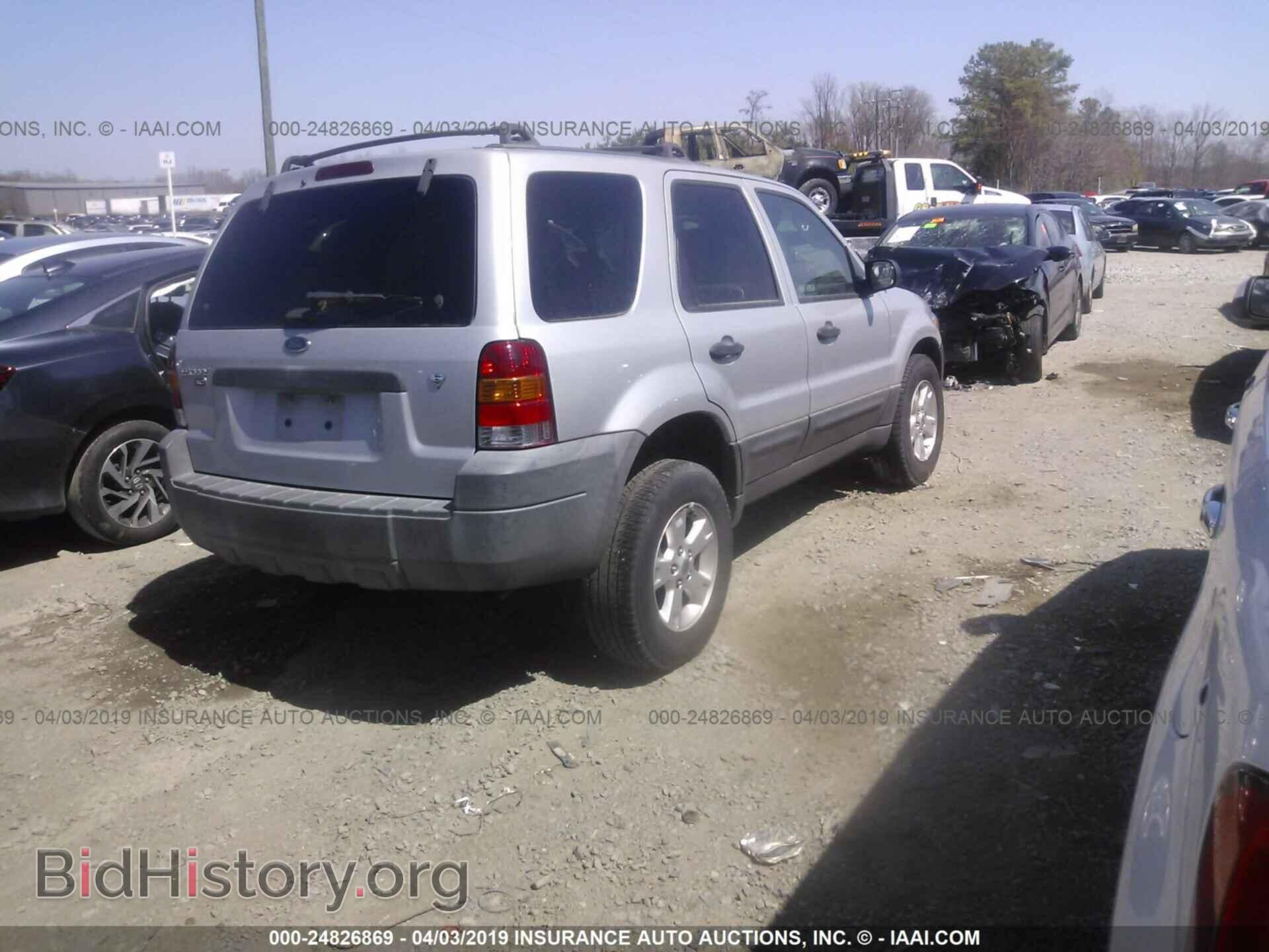 2005 FORD ESCAPE - VIN: 1FMYU03125KB43244 - Фото 4