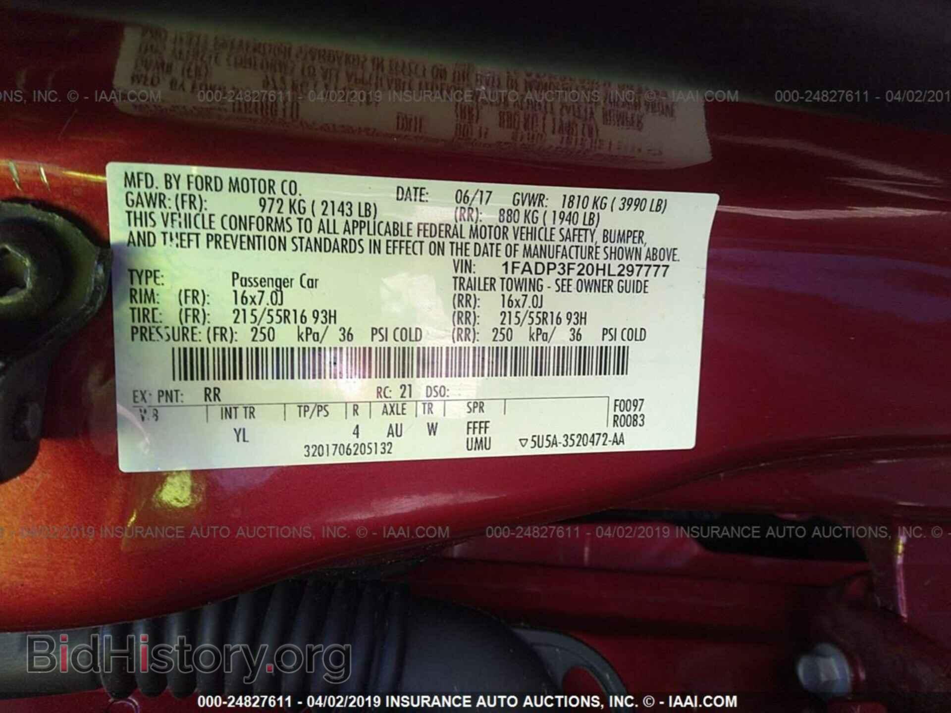 2017 FORD FOCUS - VIN: 1FADP3F20HL297777 - Photo 9