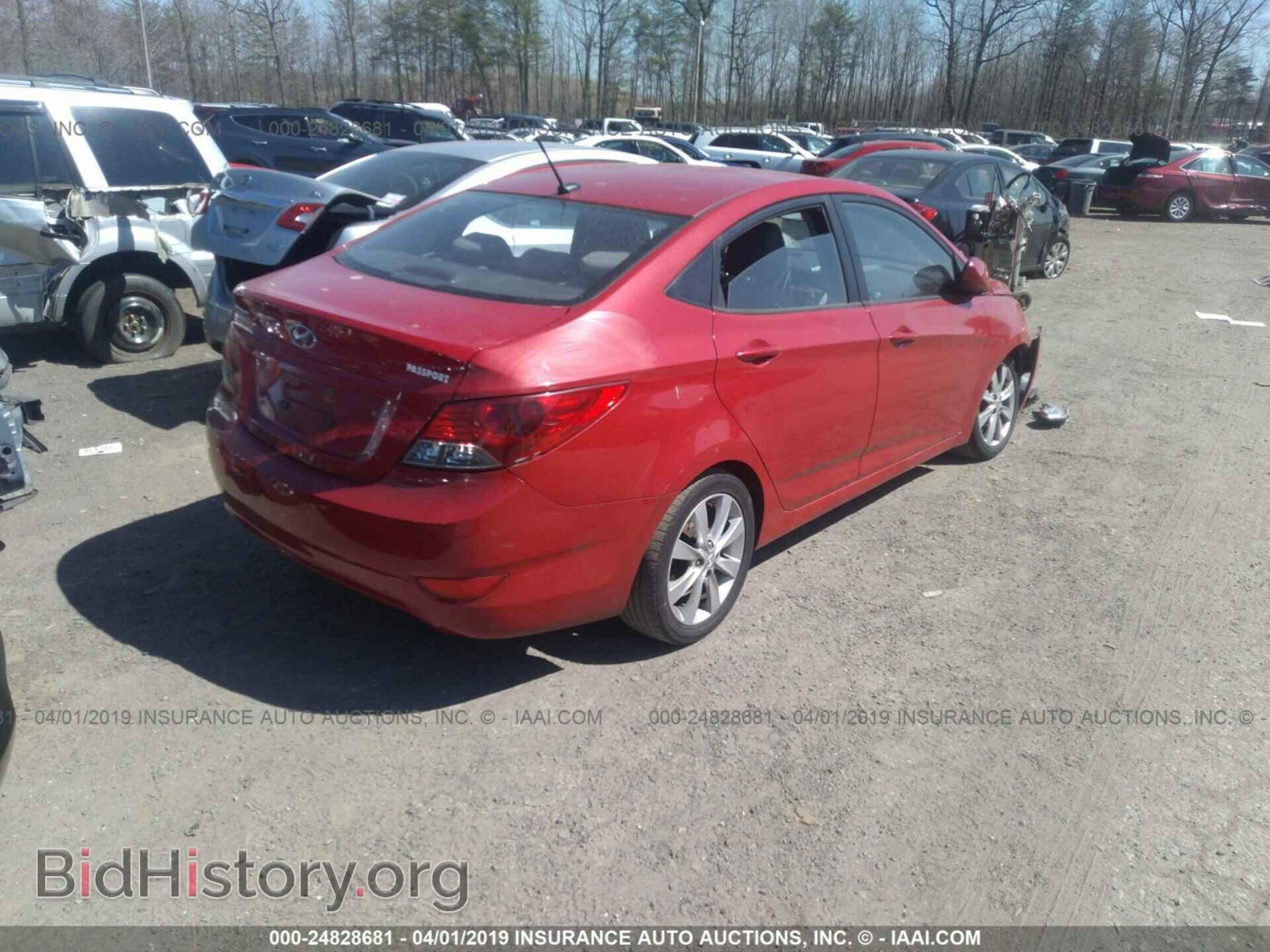 2012 HYUNDAI ACCENT - VIN: KMHCU4AE7CU162154 - Фото 4
