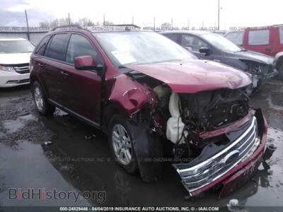 2007 Ford EDGE SEL, красный — VIN 2FMDK48C07BB40152, IAAI
