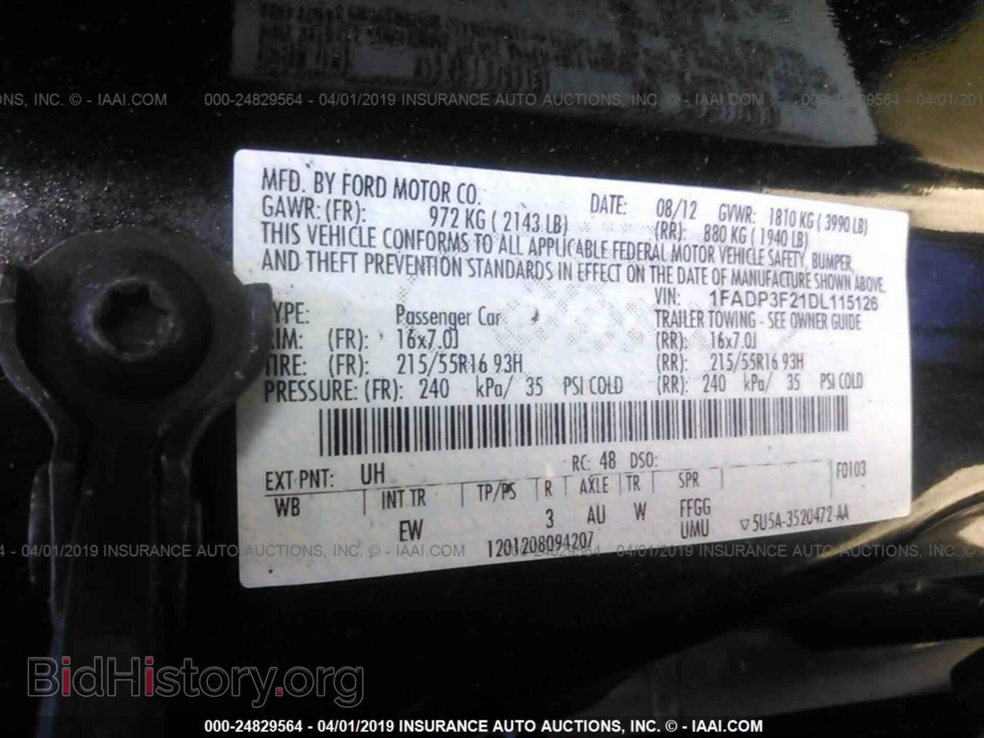 2013 FORD FOCUS - VIN: 1FADP3F21DL115126 - Photo 9