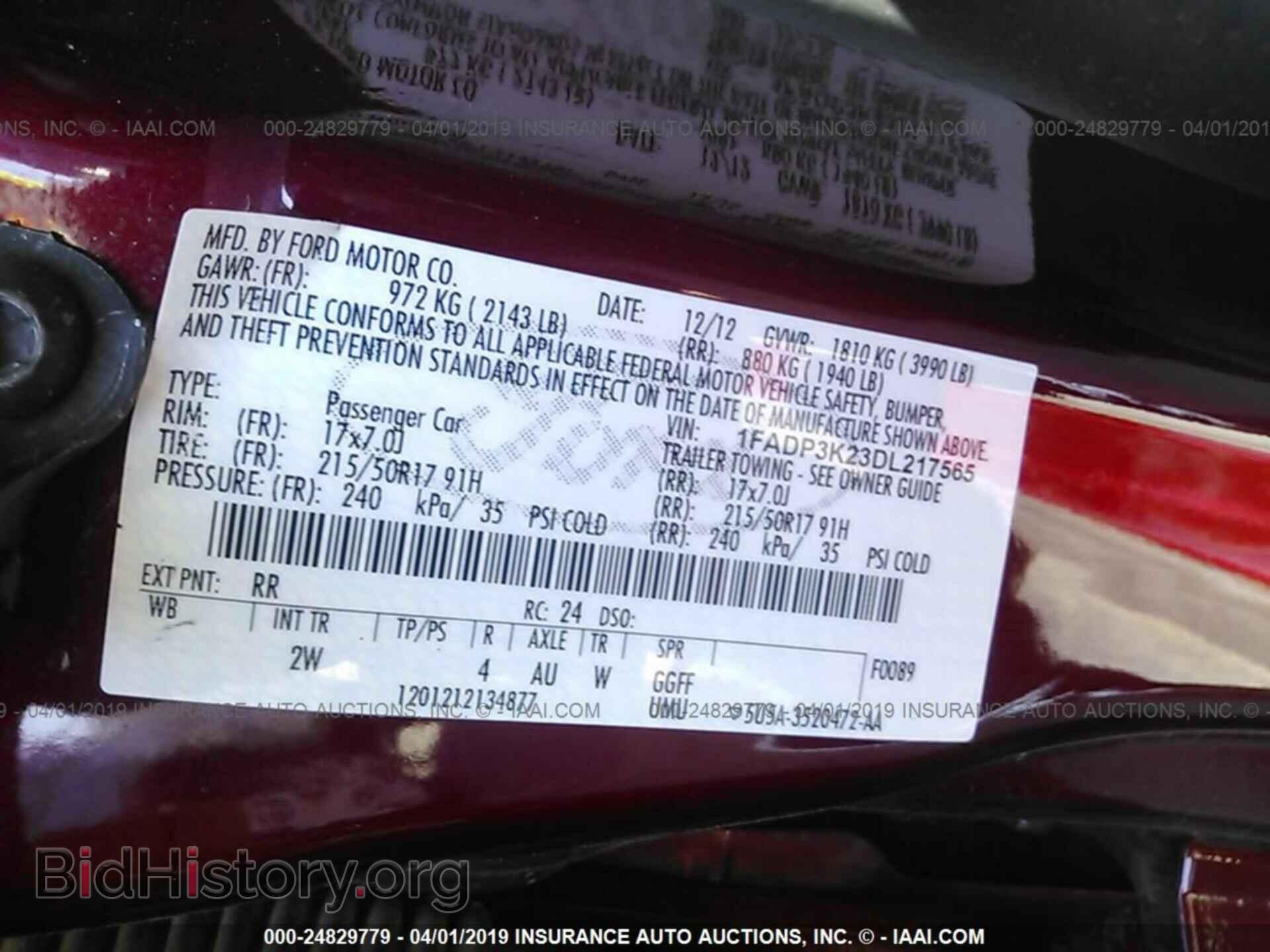 2013 FORD FOCUS - VIN: 1FADP3K23DL217565 - Photo 9