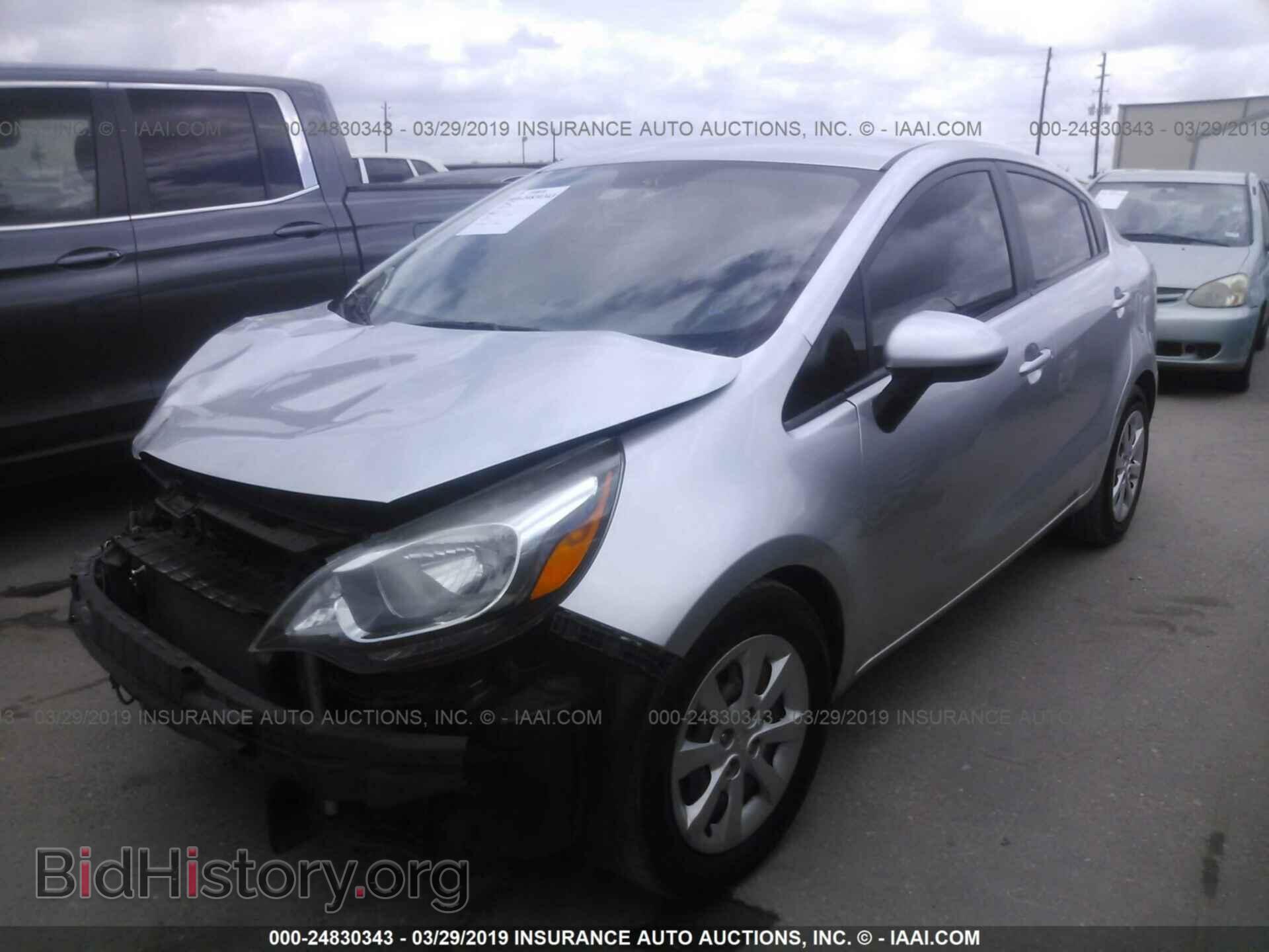 2014 KIA RIO - VIN: KNADM4A36E6400572 - Фото 2
