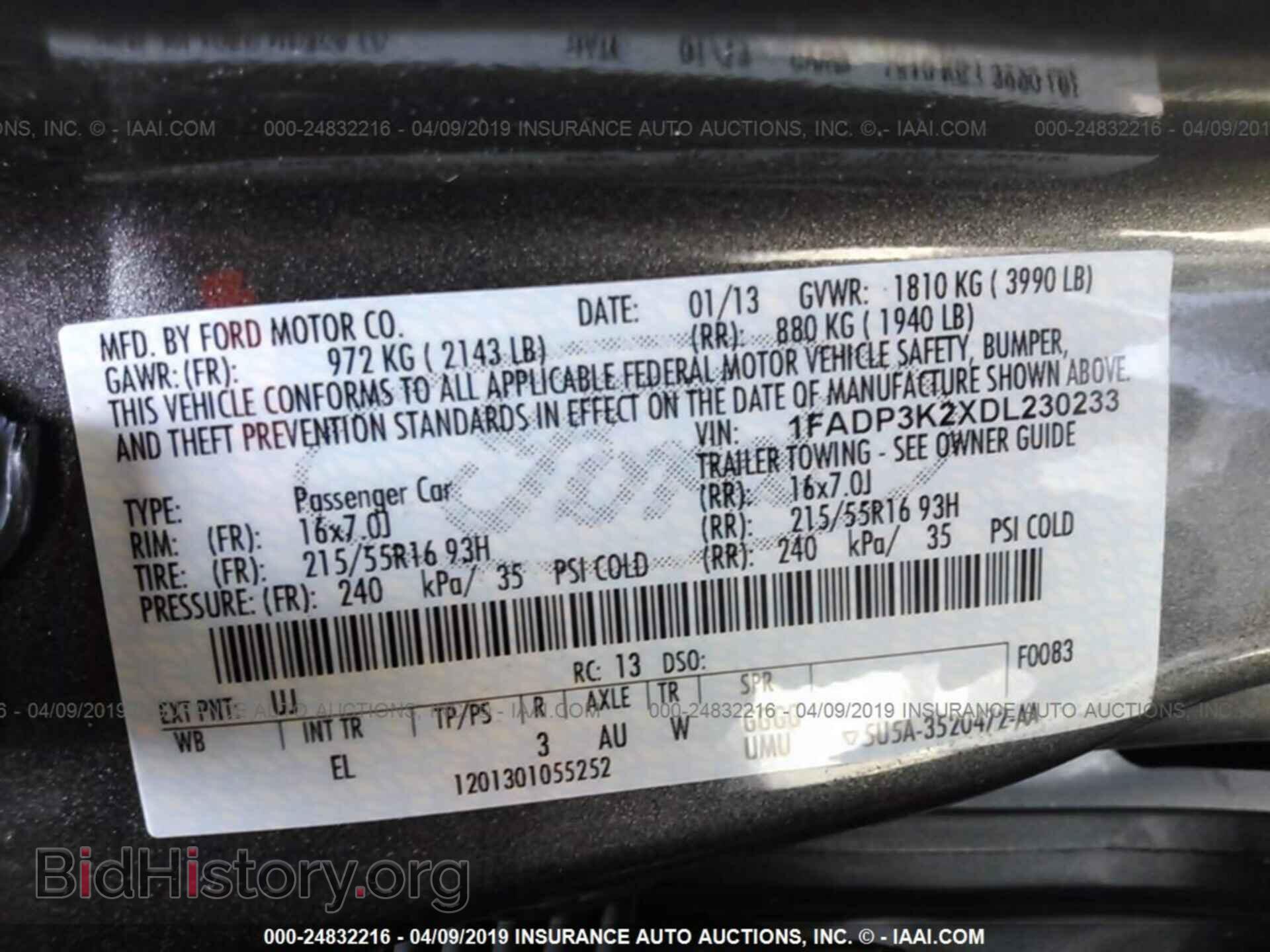 2013 FORD FOCUS - VIN: 1FADP3K2XDL230233 - Photo 9