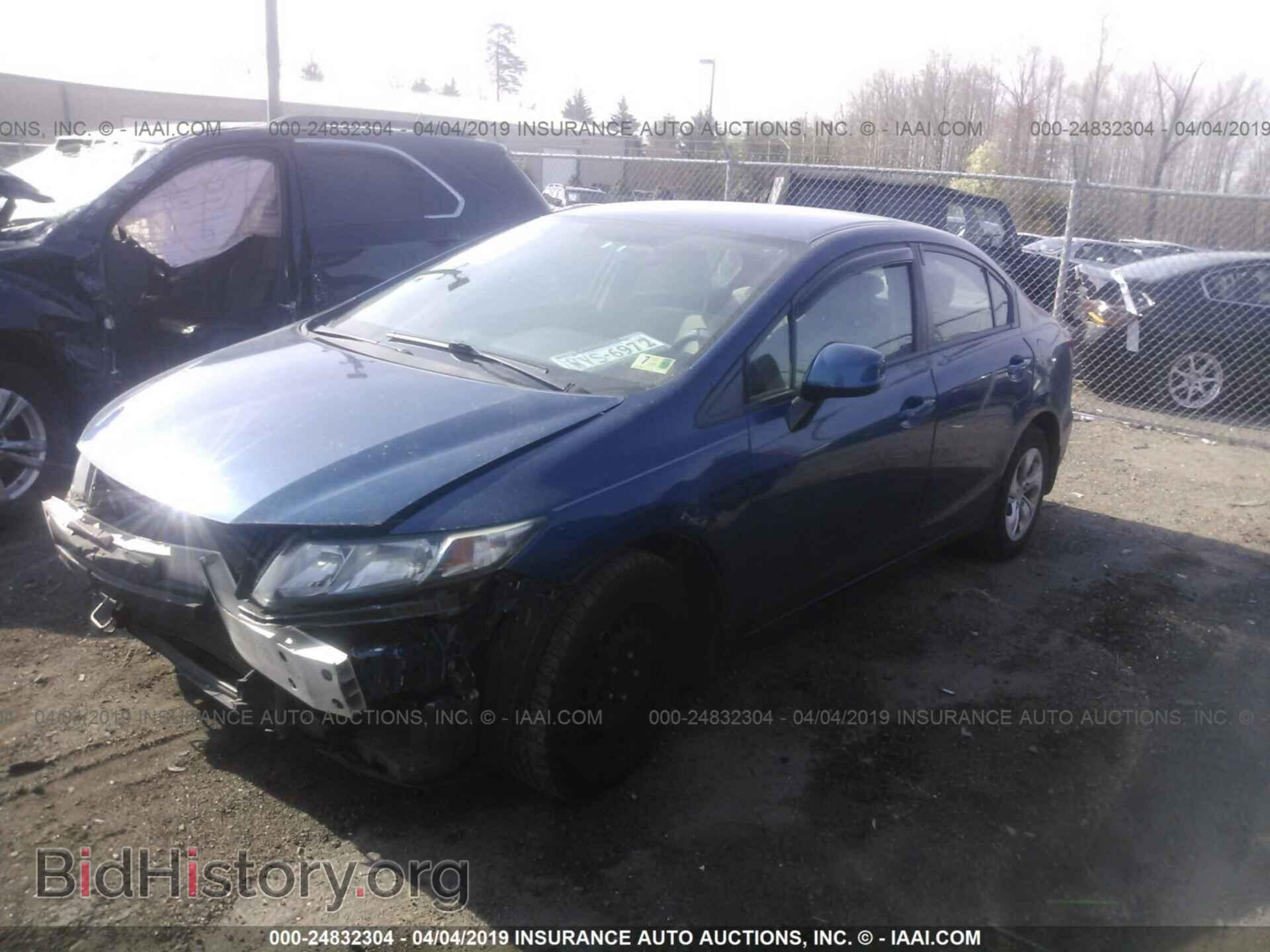 2013 HONDA CIVIC - VIN: 2HGFB2F54DH525942 - Фото 2