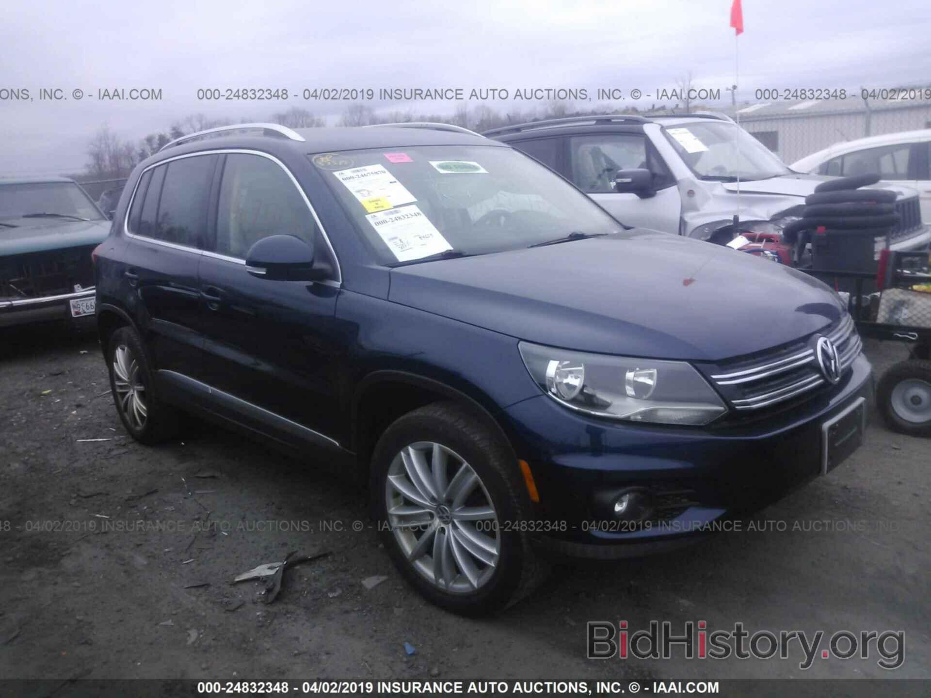 Photo WVGBV7AX1CW580192 - VOLKSWAGEN TIGUAN 2012