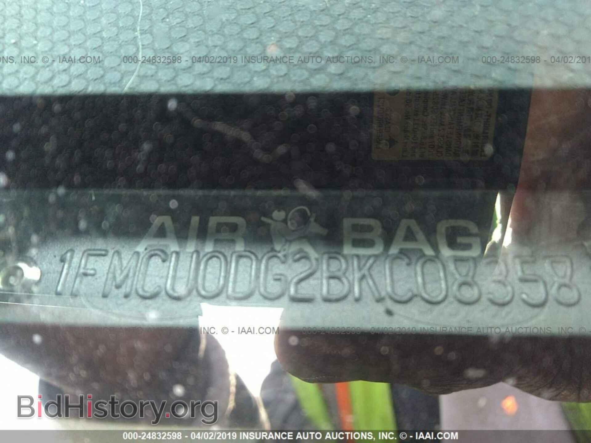 2011 FORD ESCAPE - VIN: 1FMCU0DG2BKC08358 - Фото 9