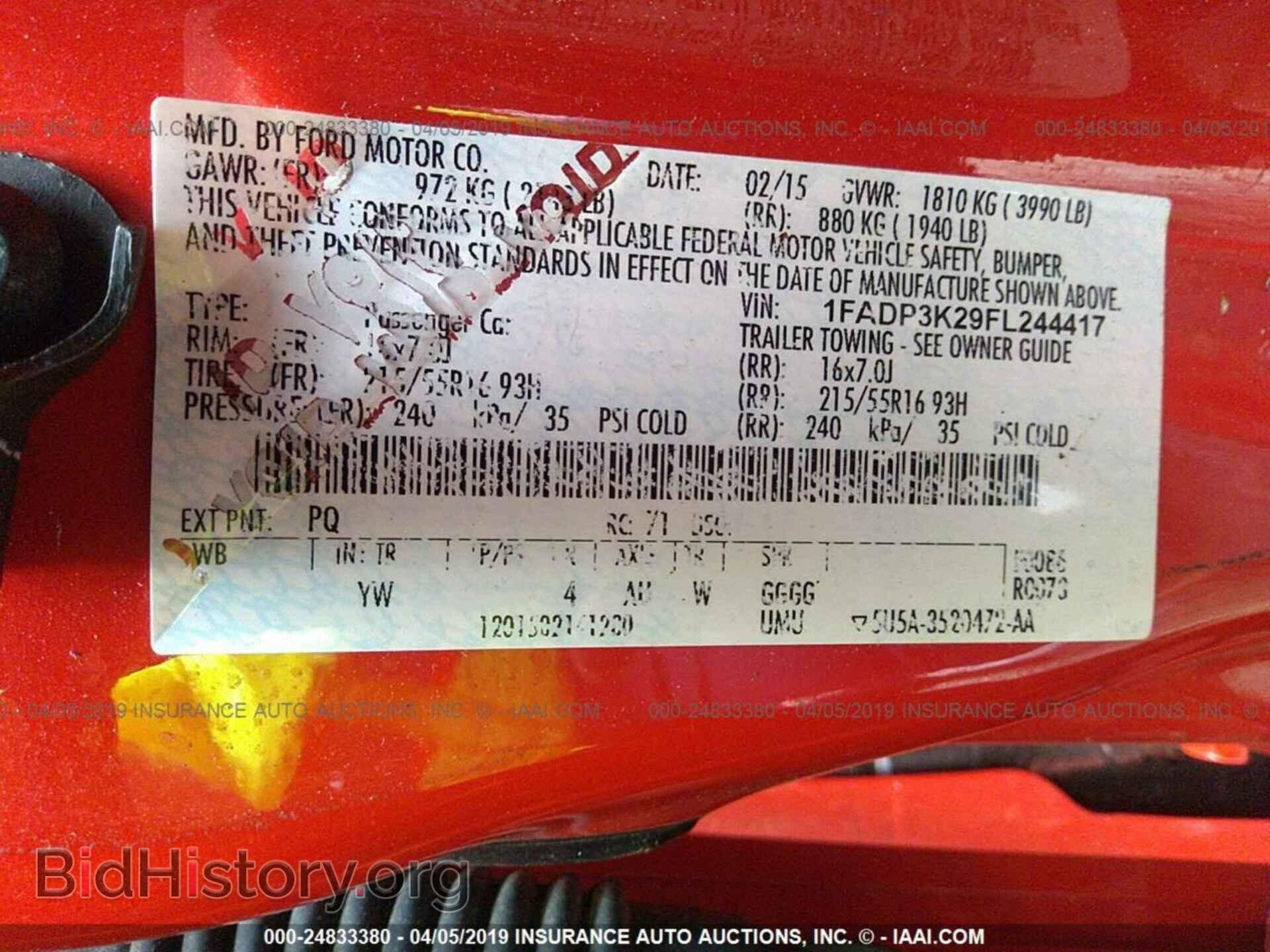 2015 FORD FOCUS - VIN: 1FADP3K29FL244417 - Photo 9