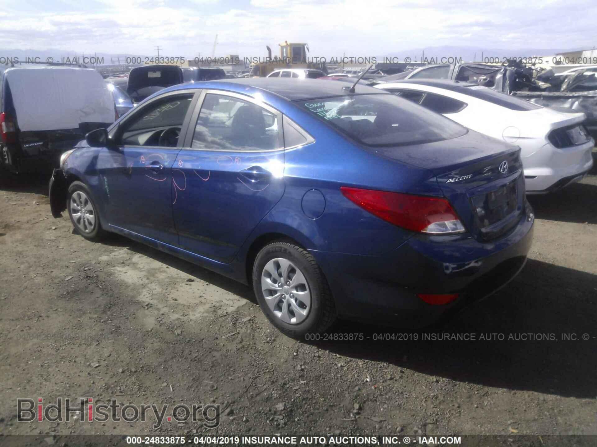 2016 HYUNDAI ACCENT - VIN: KMHCT4AE1GU108342 - Фото 3