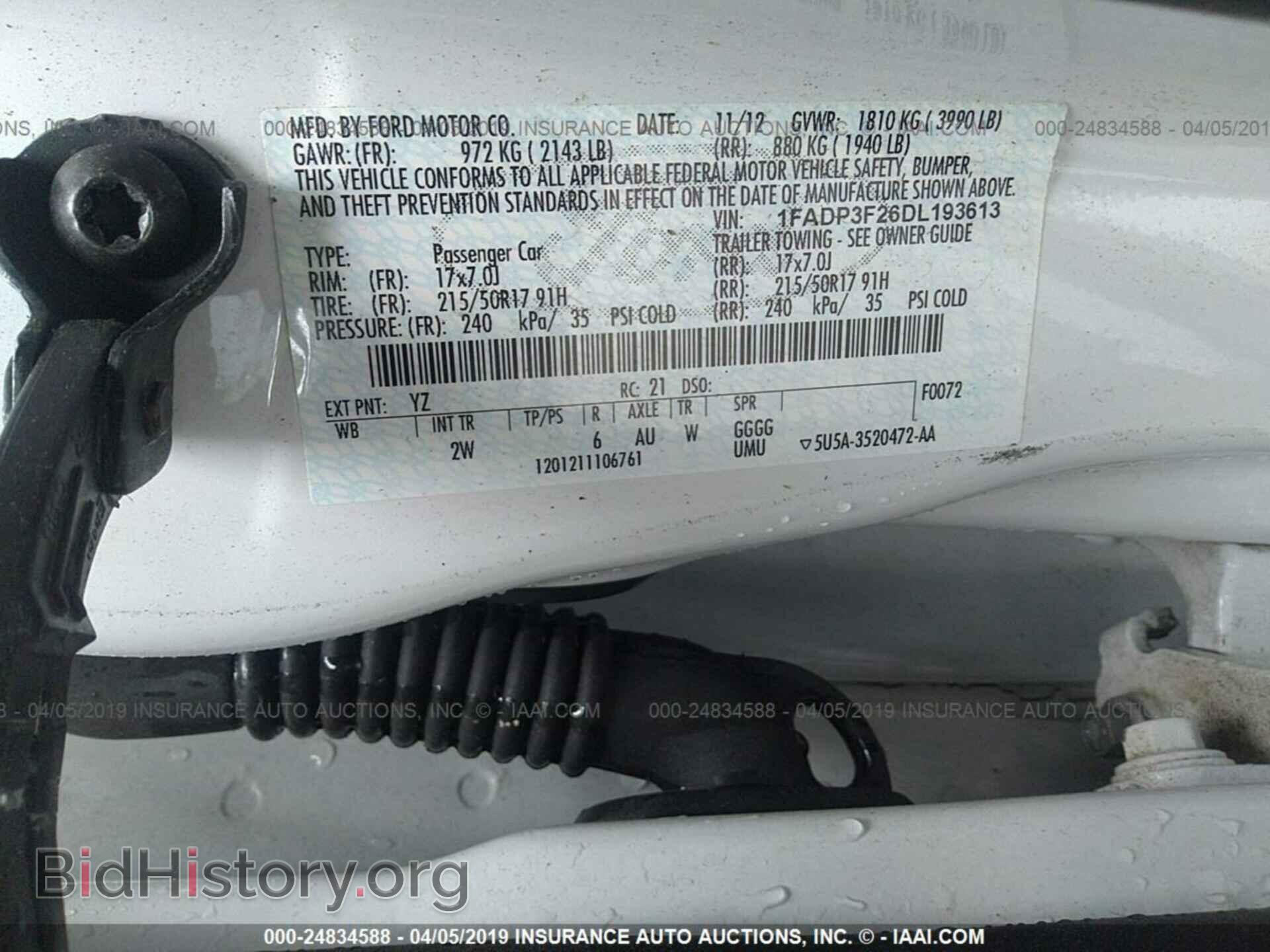 2013 FORD FOCUS - VIN: 1FADP3F26DL193613 - Photo 9