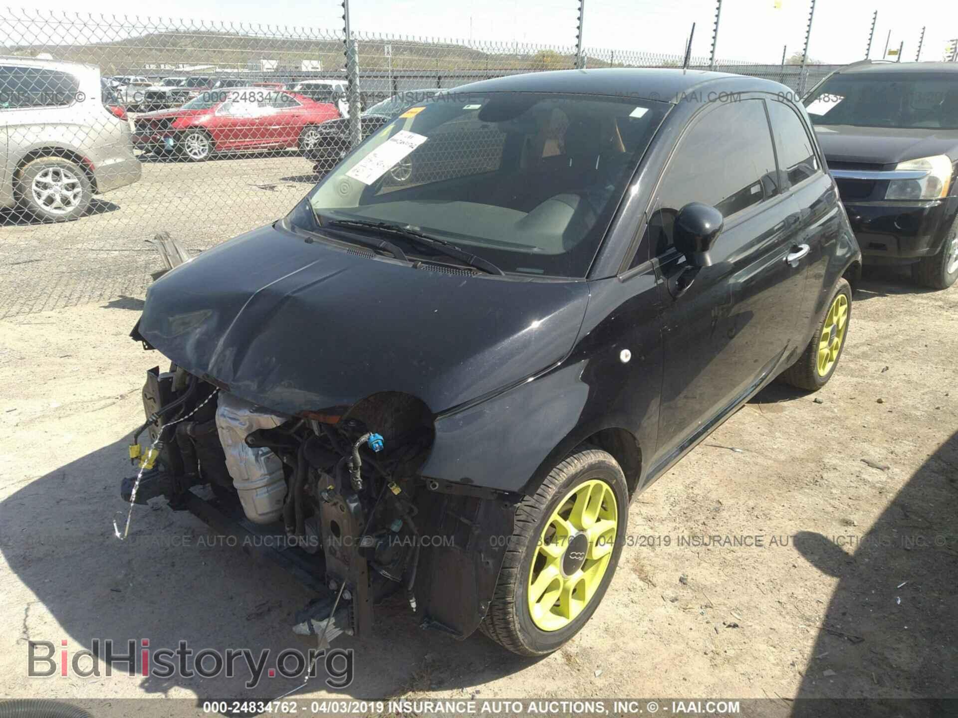 2015 FIAT 500 - VIN: 3C3CFFAR8FT555726 - Фото 2