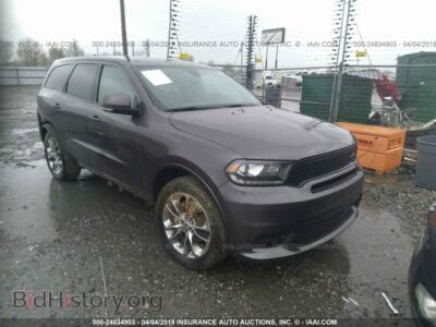 2019 Dodge DURANGO GT, серый — VIN 1C4RDJDG3KC558368, IAAI