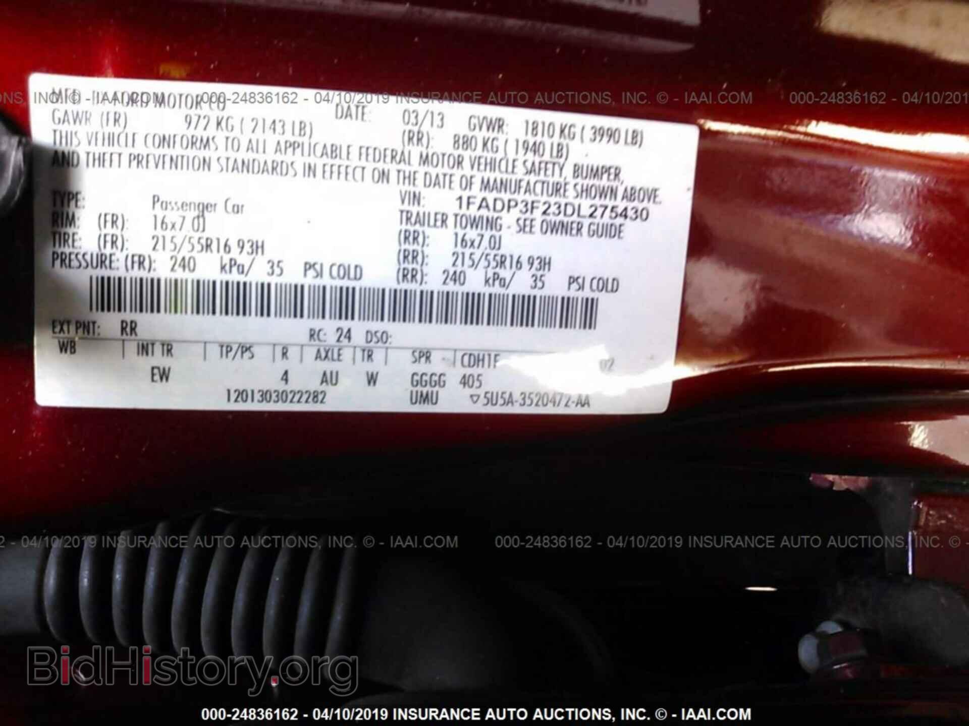 2013 FORD FOCUS - VIN: 1FADP3F23DL275430 - Photo 9