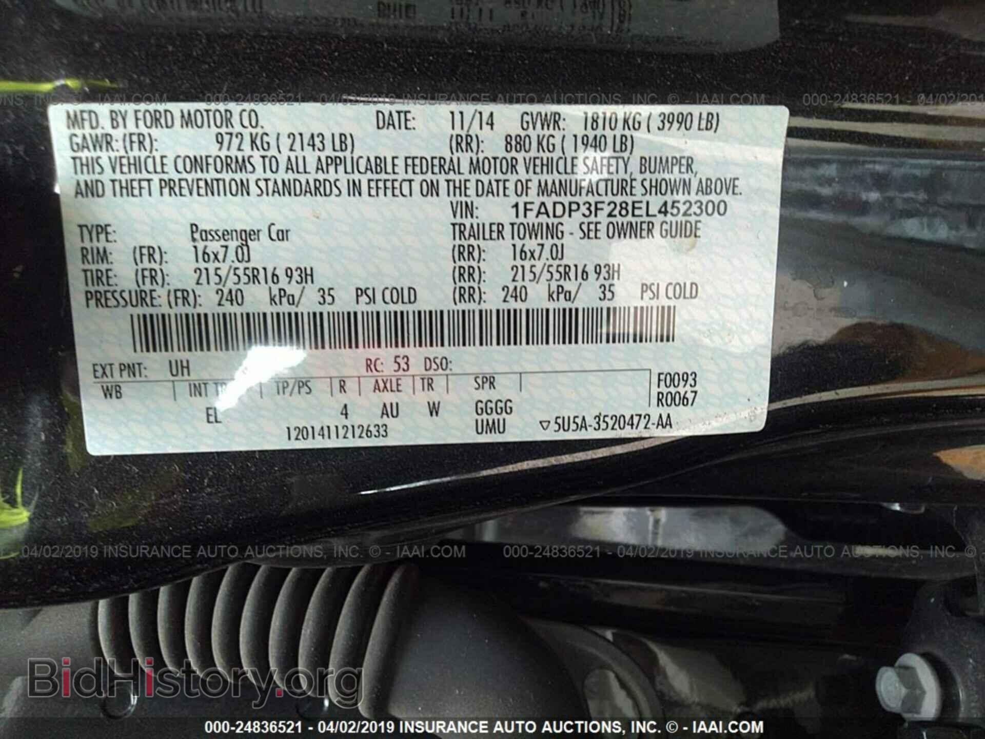 2014 FORD FOCUS - VIN: 1FADP3F28EL452300 - Photo 9