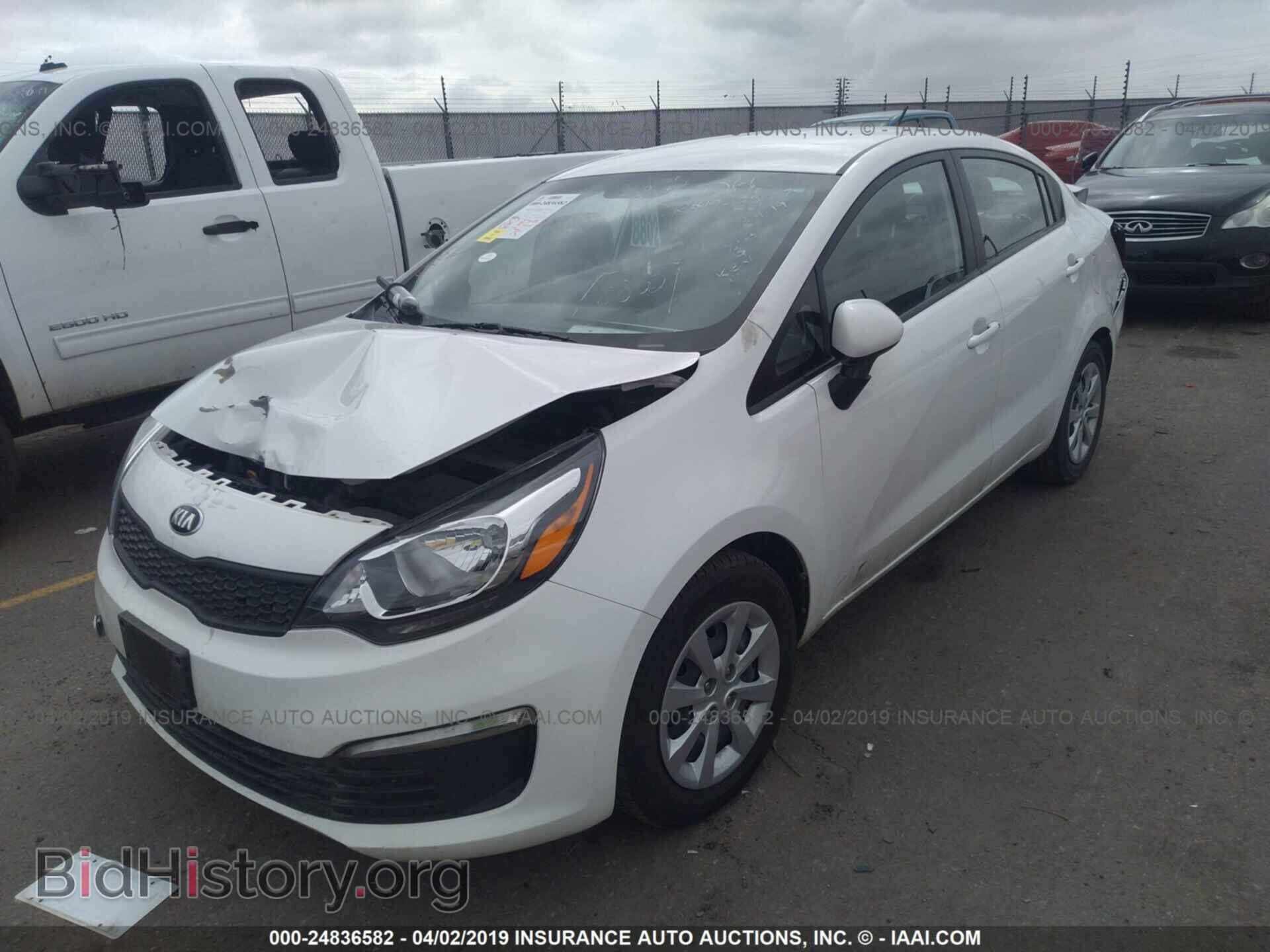 2016 KIA RIO - VIN: KNADM4A35G6563524 - Фото 2