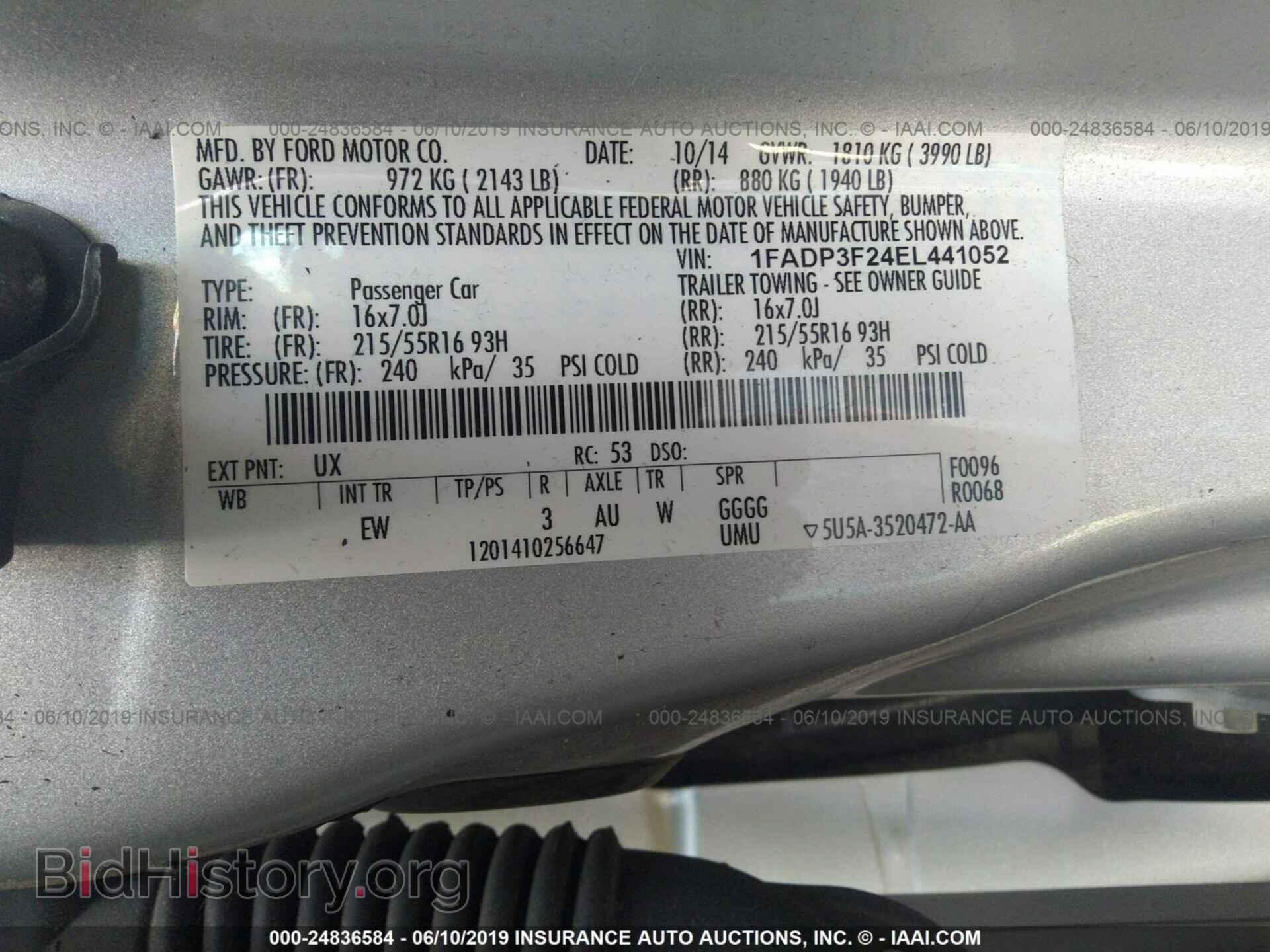 2014 FORD FOCUS - VIN: 1FADP3F24EL441052 - Photo 9