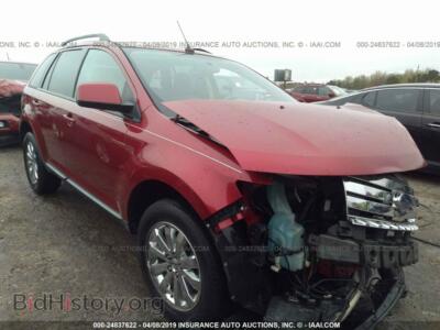 2007 Ford EDGE SEL, бордовый — VIN 2FMDK38C57BB40920, IAAI