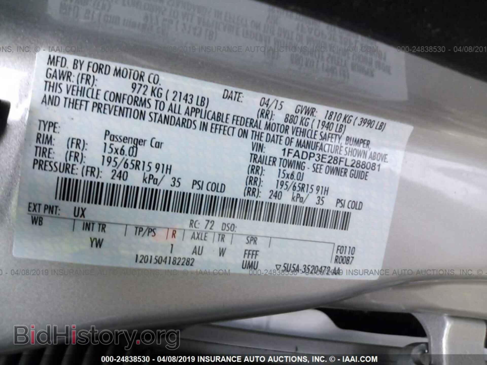 2015 FORD FOCUS - VIN: 1FADP3E28FL288081 - Photo 9