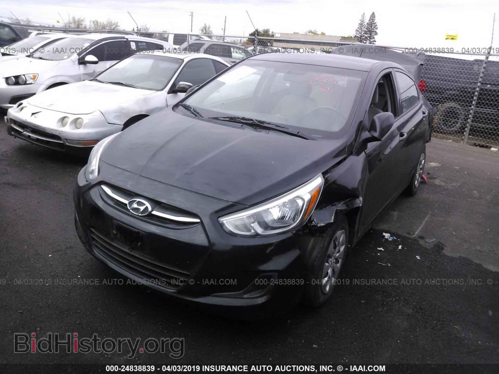 2016 HYUNDAI ACCENT - VIN: KMHCT4AE1GU015000 - Фото 2
