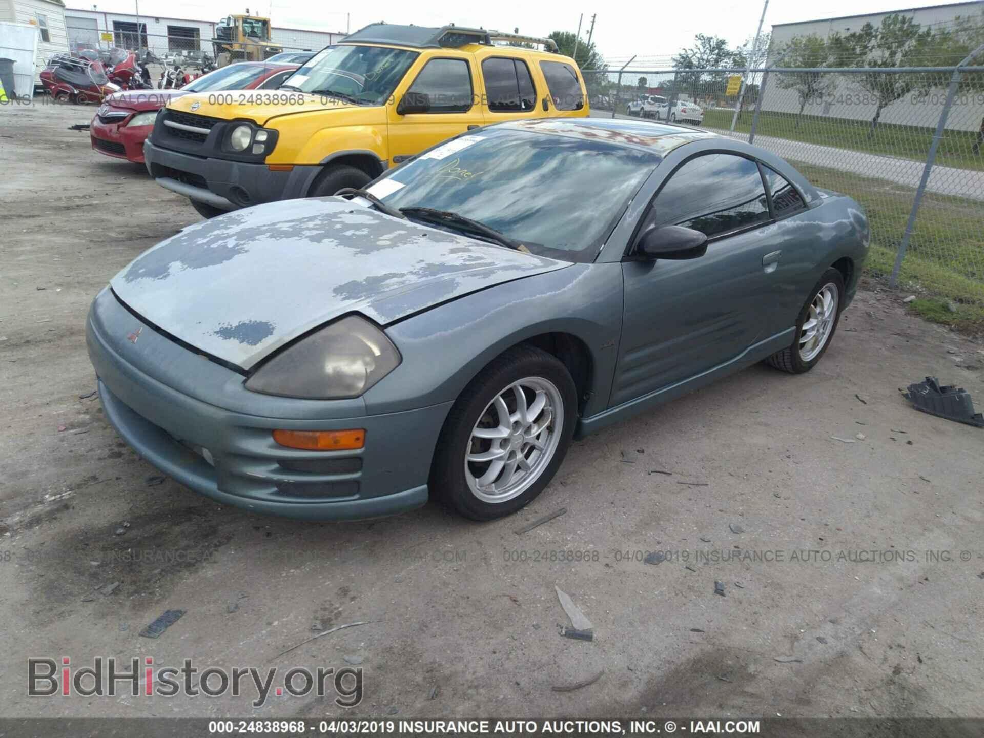 2001 MITSUBISHI ECLIPSE - VIN: 4A3AC54H31E187468 - Фото 2