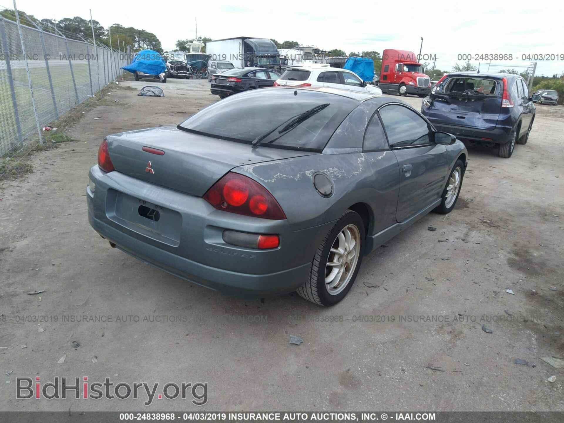 2001 MITSUBISHI ECLIPSE - VIN: 4A3AC54H31E187468 - Фото 4