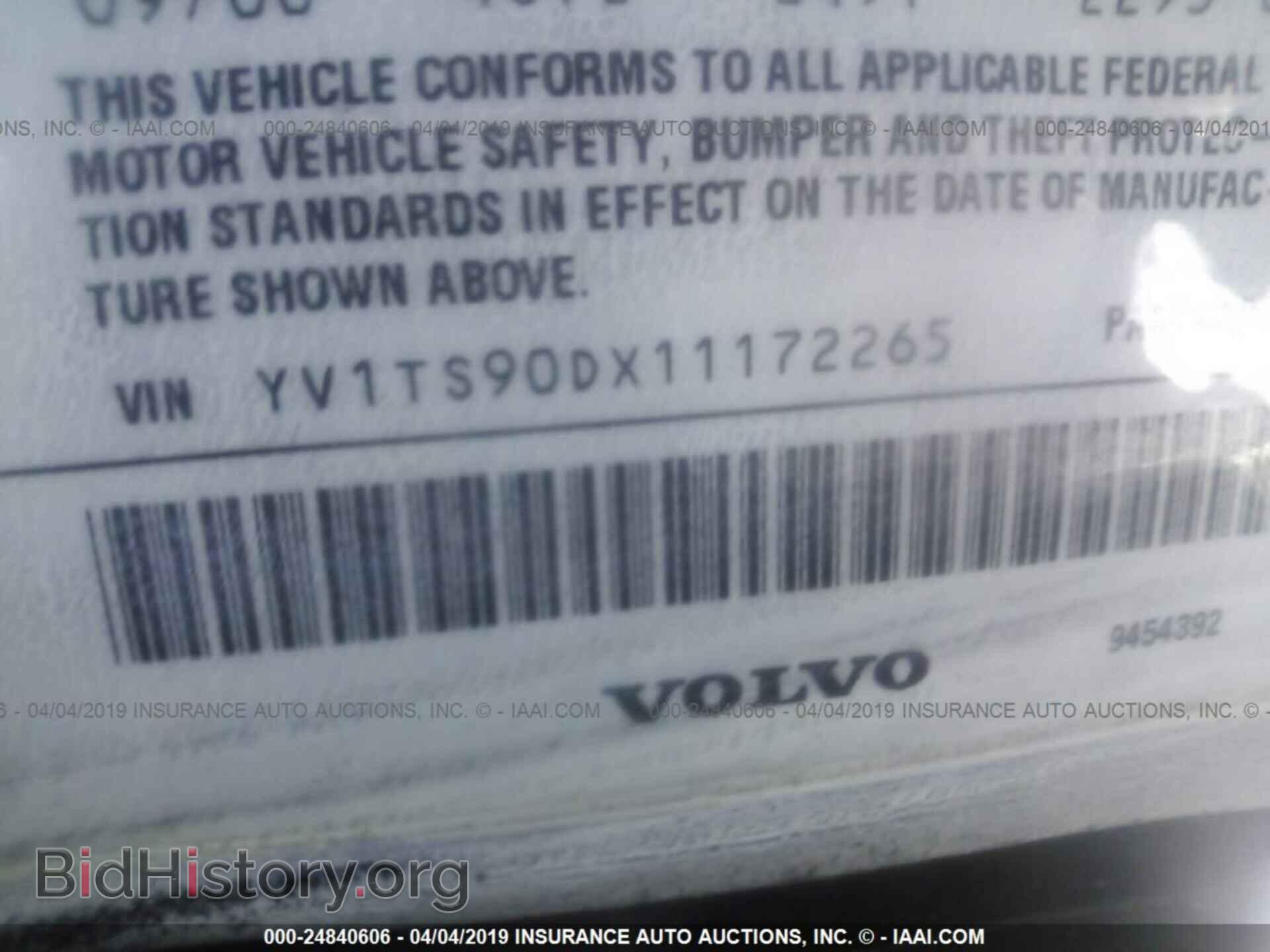 2001 VOLVO S80 - VIN: YV1TS90DX11172265 - Фото 9