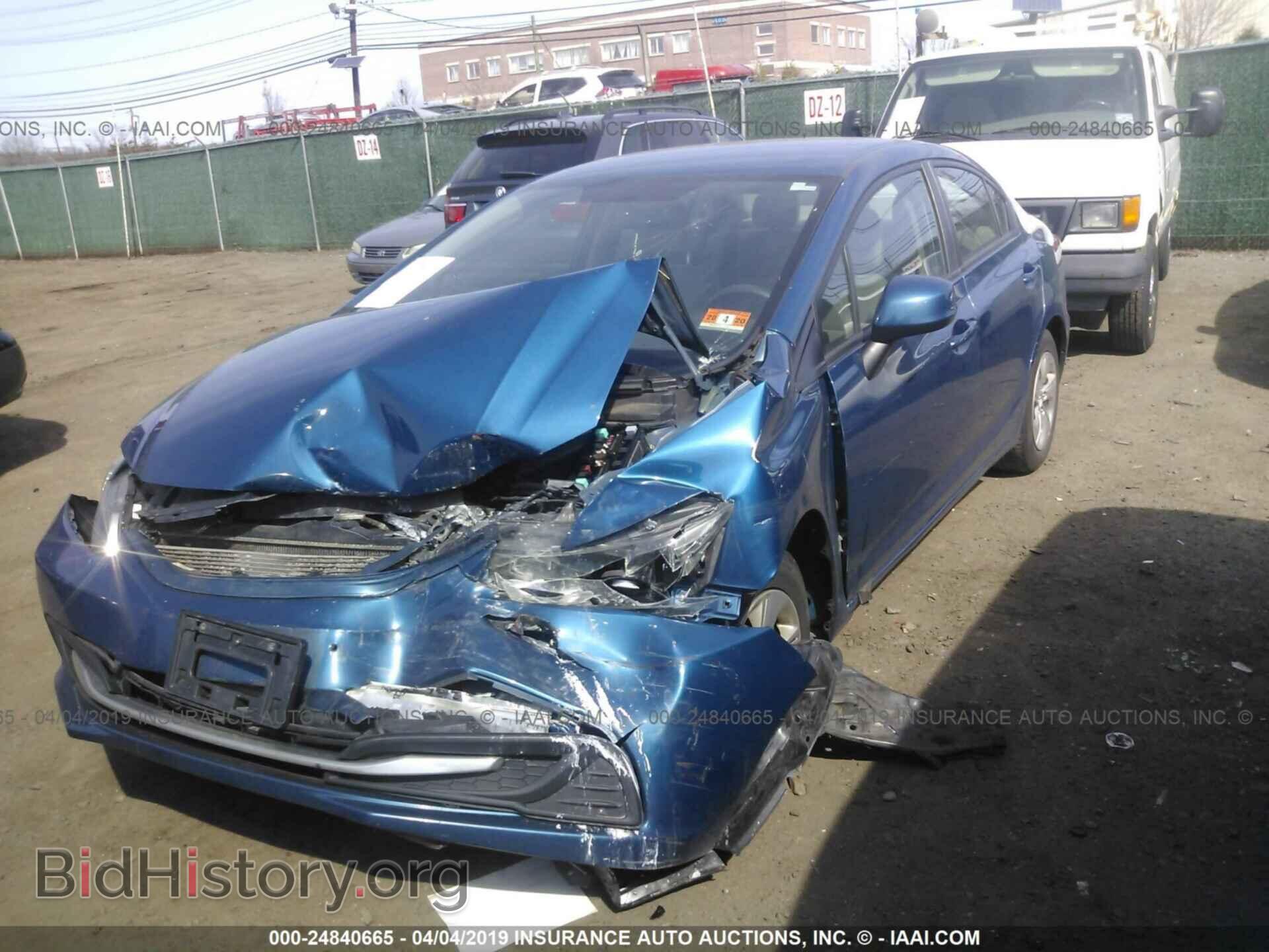 2013 HONDA CIVIC - VIN: 2HGFB2F57DH602836 - Фото 2